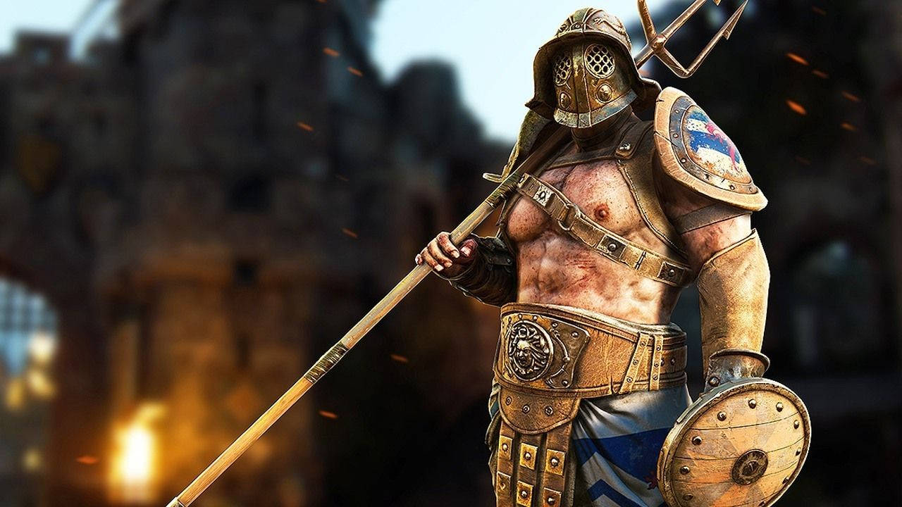 1280x720 Download For Honor Game Gladiator In Castle Wallpaper