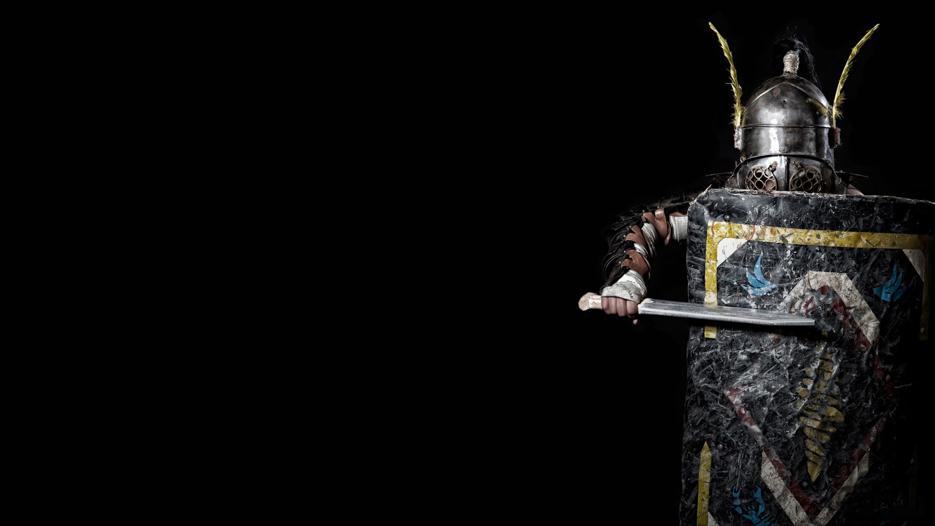 1920x1080 Wallpaper armor, helmet, shield, Gladiator, Provocator, Provocateur for mobile and desktop, section мужчины, resolution 1920x1080