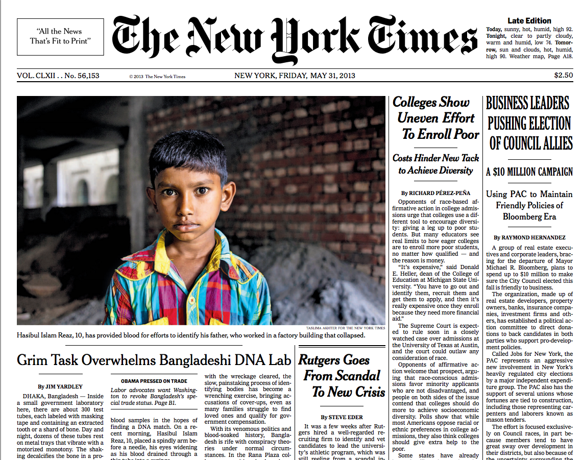 1140x901 HR Fellow featured on front page of NY Times