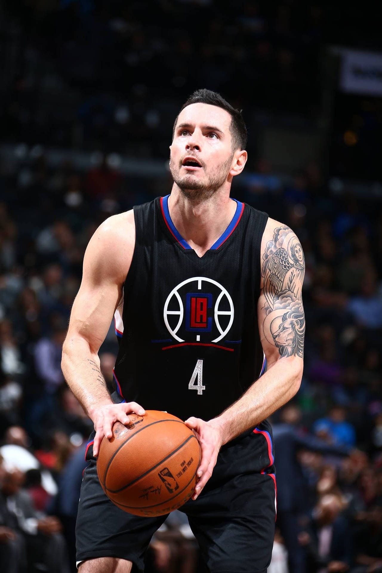 1280x1920 Download Jj Redick In Black Team Jersey Wallpaper