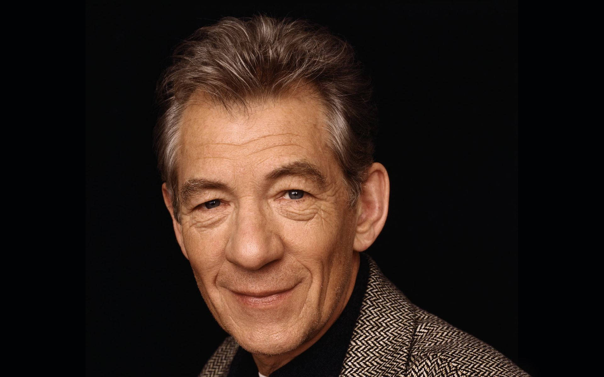 1920x1200 Download Headshot Portrait Of Sir Ian McKellen Wallpaper