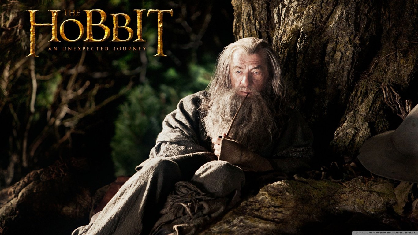 1366x768 Ian Mckellen as Gandalf in The Hobbit An Unexpected Journey 4K UHD Wallpaper for UltraHD Desktop and TV : Smartphone and Tablet Devices