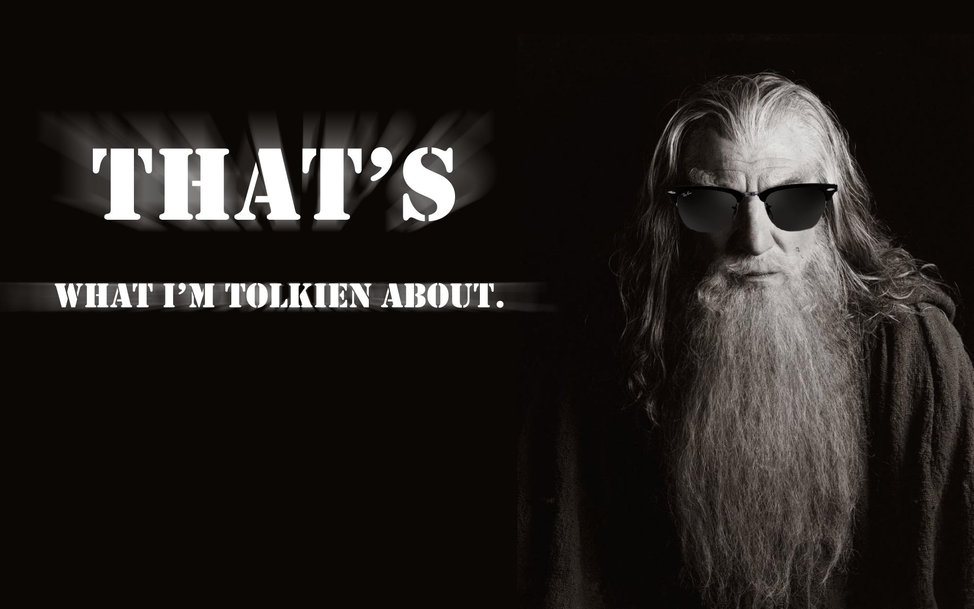 1920x1200 Desktop wallpaper: Funny, Lord Of The Rings, The Lord Of The Rings, Fantasy, Humor, Ian Mckellen 4K free download for PC. 224601