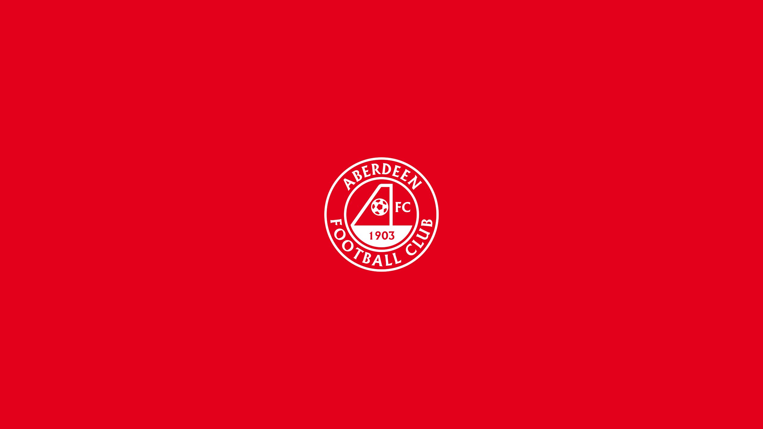 2560x1440 Desktop wallpaper: Aberdeen F C, Sports, Emblem, Logo, Soccer 4K free download for PC. 503317
