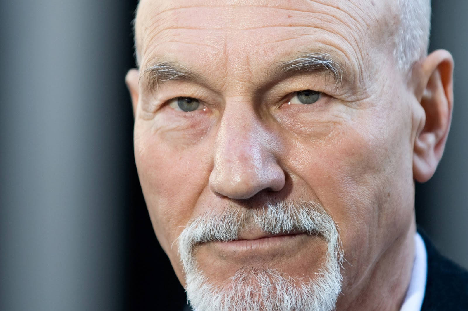 1600x1064 Download Patrick Stewart Bushy White Mustache Wallpaper