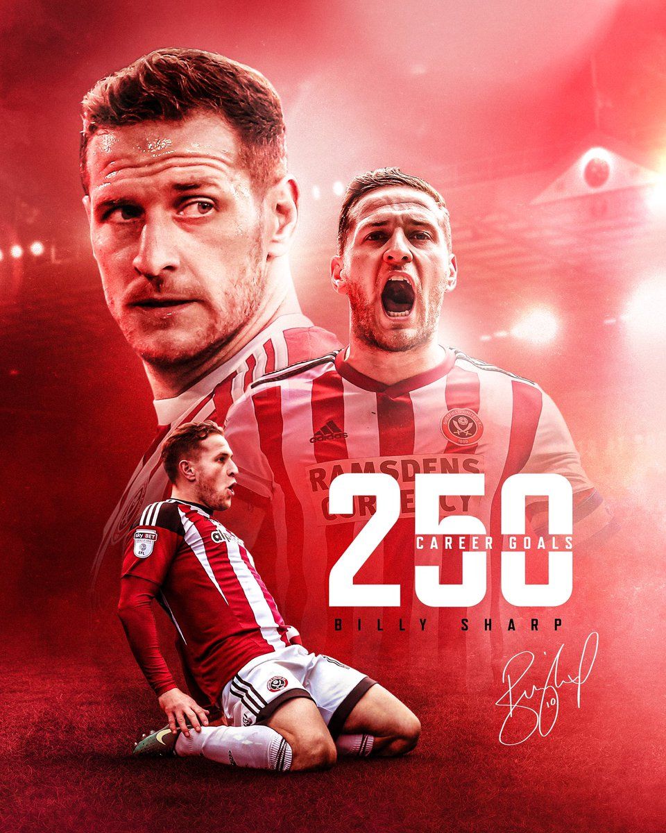 960x1200 An incredible individual achievement for a legend of Sheffield United F.C. Billy Sharp, 250 career goals