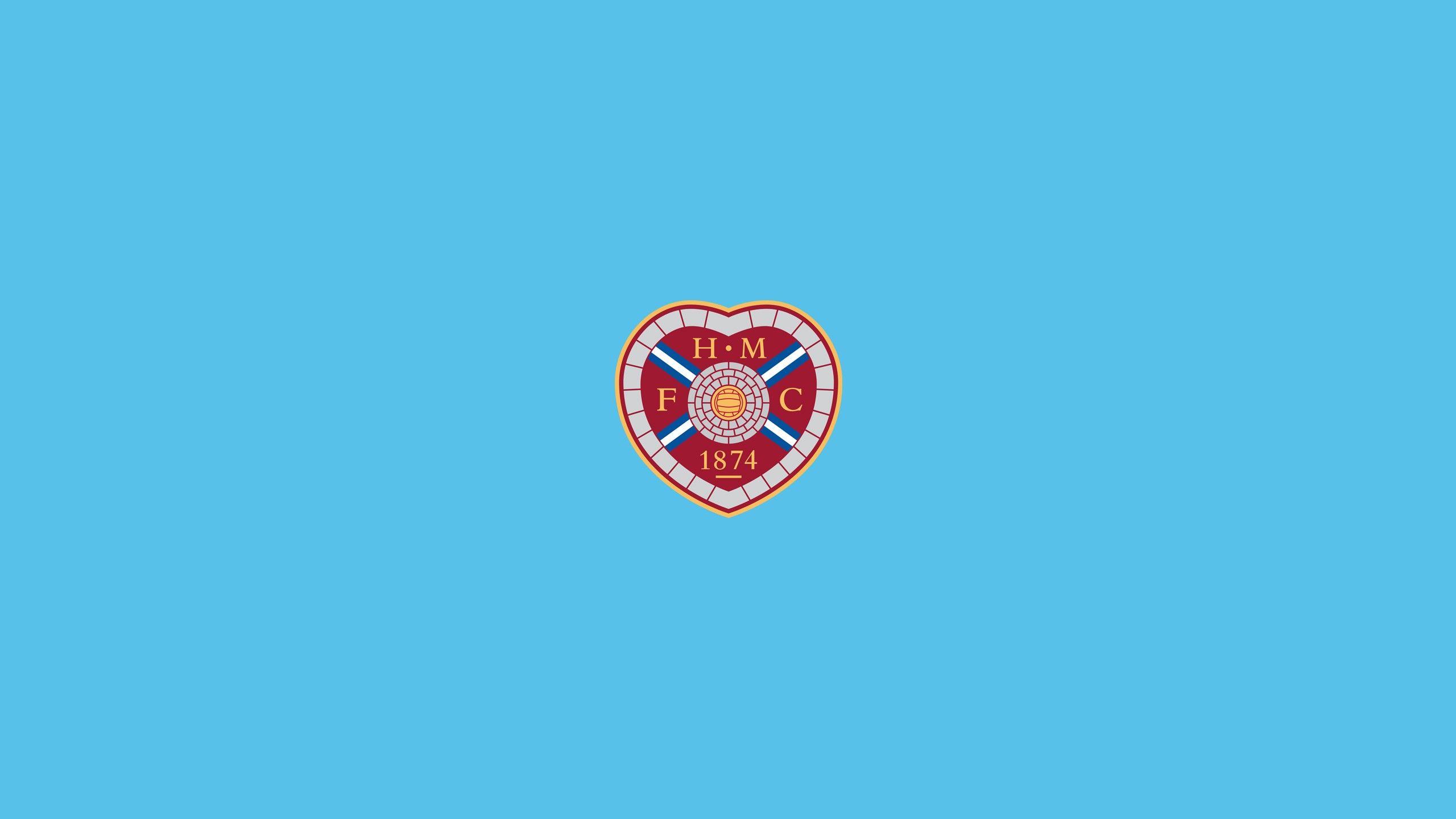 2560x1440 Emblem Logo Soccer HD Heart of Midlothian F.C Wallpaper