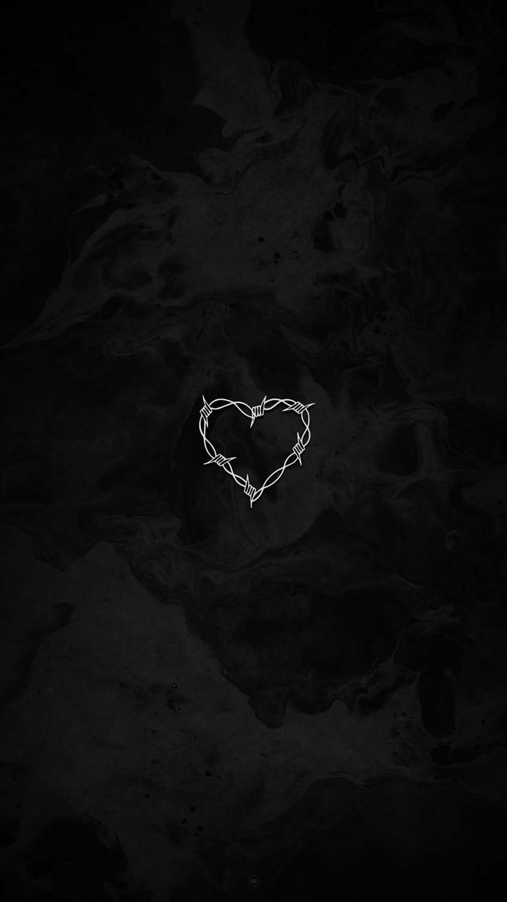 736x1308 Razor Wire Heart iPhone Wallpaper HD