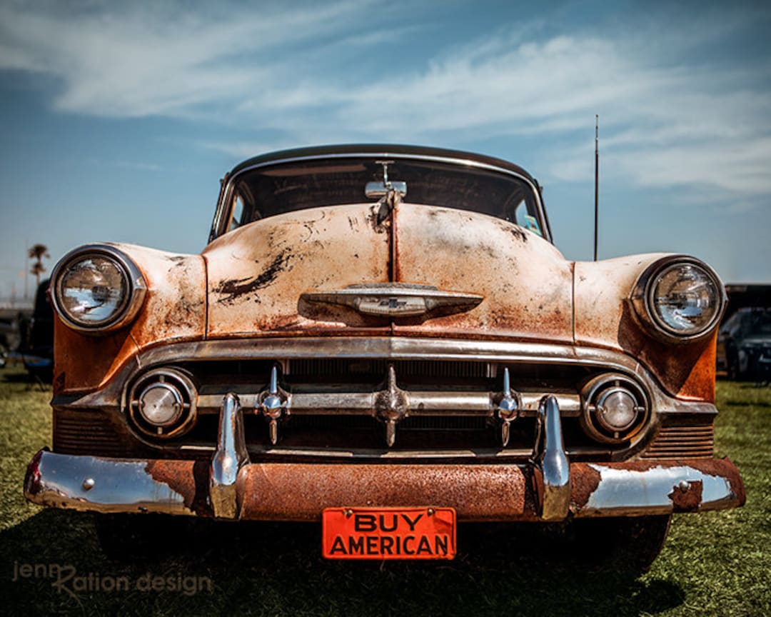 1080x864 Old Car Photo • Abandoned Car • Rusty Car Photo • Buy American • Americana • Rustic Chevy • Classic Car • Barn Find Photography • Old Chevy