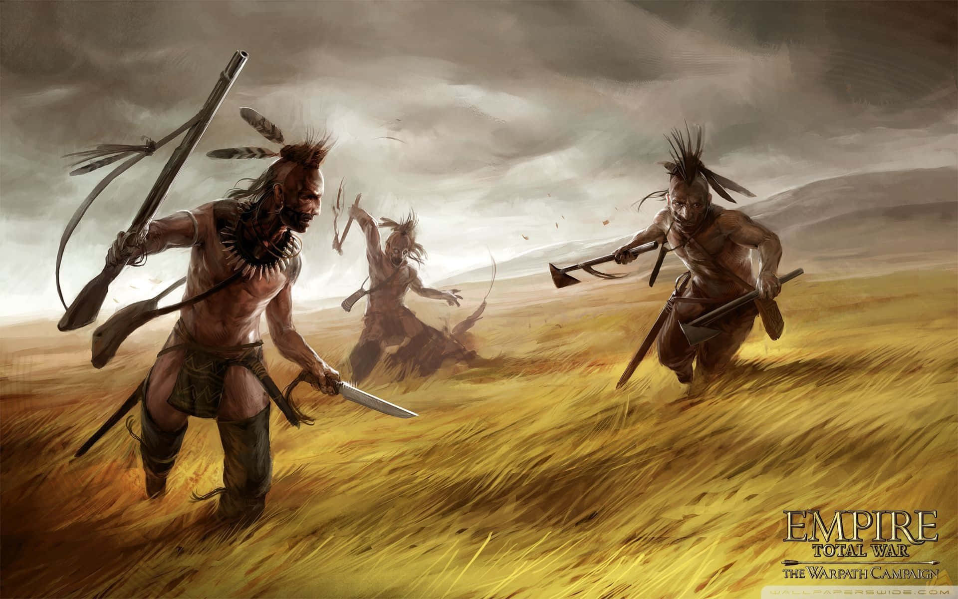 1920x1200 Download A proud Aztec warrior marches in full ceremonial regalia Wallpaper