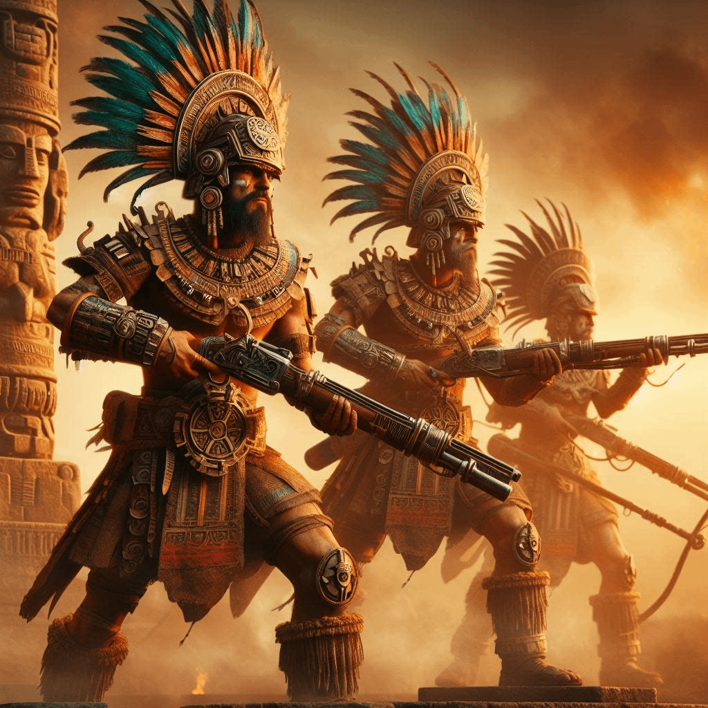 1024x1024 What if the Aztec Empire lasted to the 19th century?