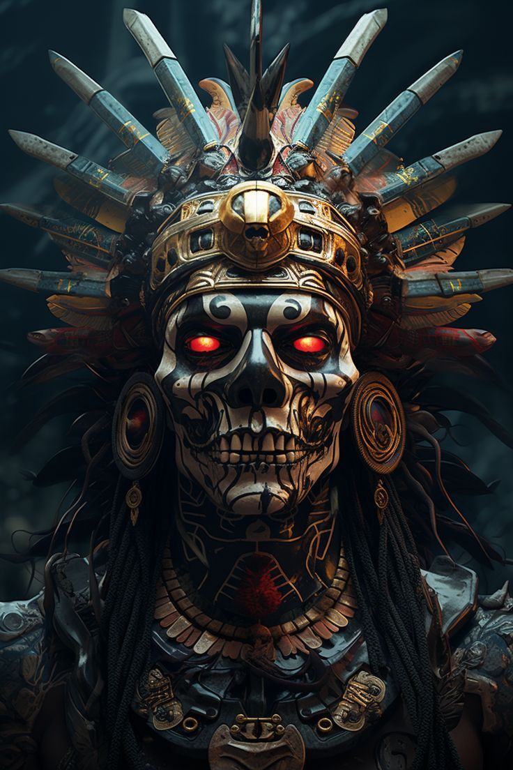 736x1104 Tezcatlipoca God Concept Art