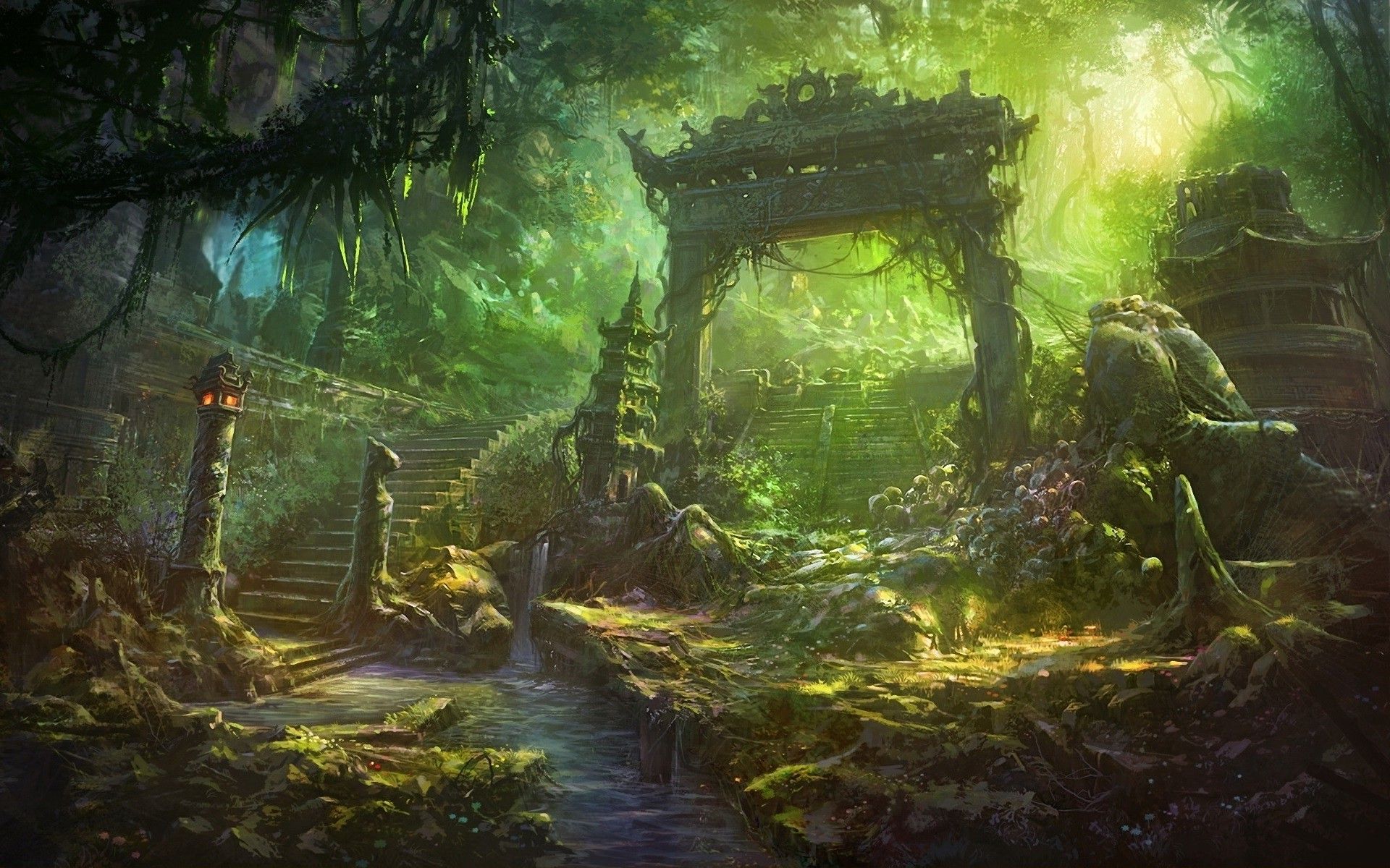 1920x1200 Overgrown Wallpaper