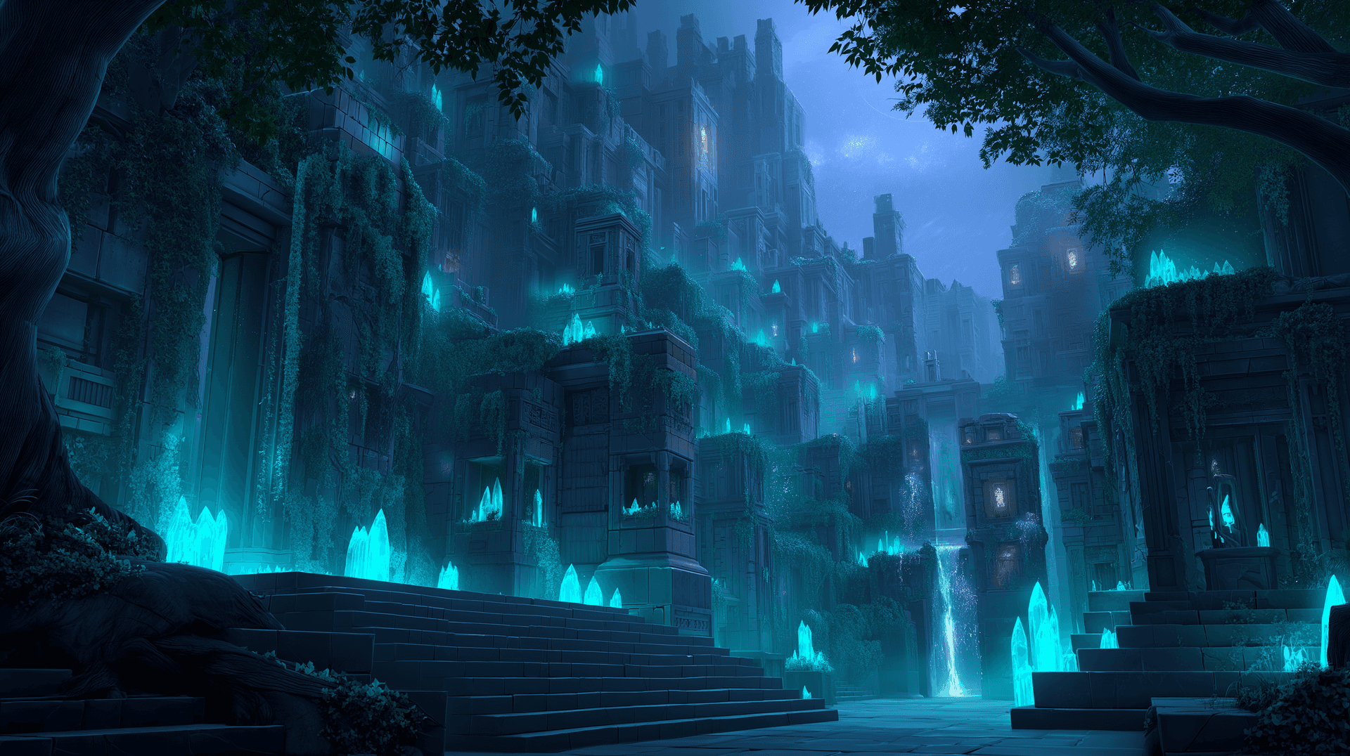 1920x1076 Download Overgrown Ancient Ruins Wallpaper