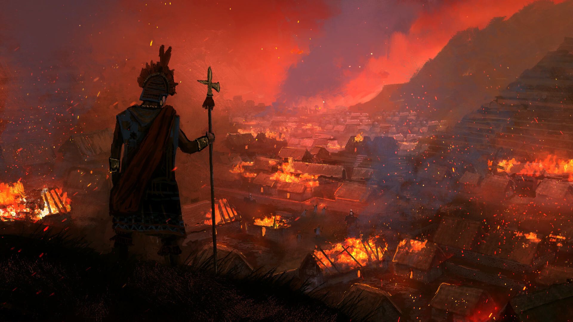1920x1080 The Fall of the Inca Empire Artwork