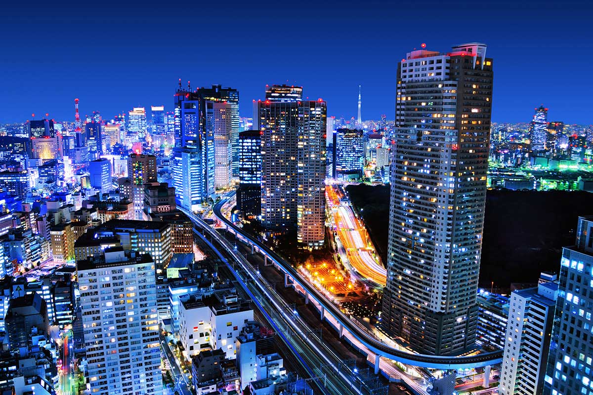 1200x800 Tokyo City Night View Mural Wallpaper Malaysia