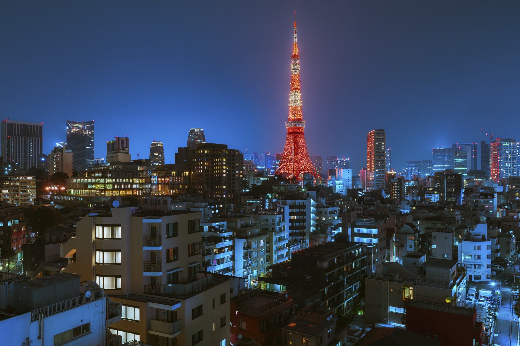 2048x1365 Apartment view of Tokyo Tower [OC]