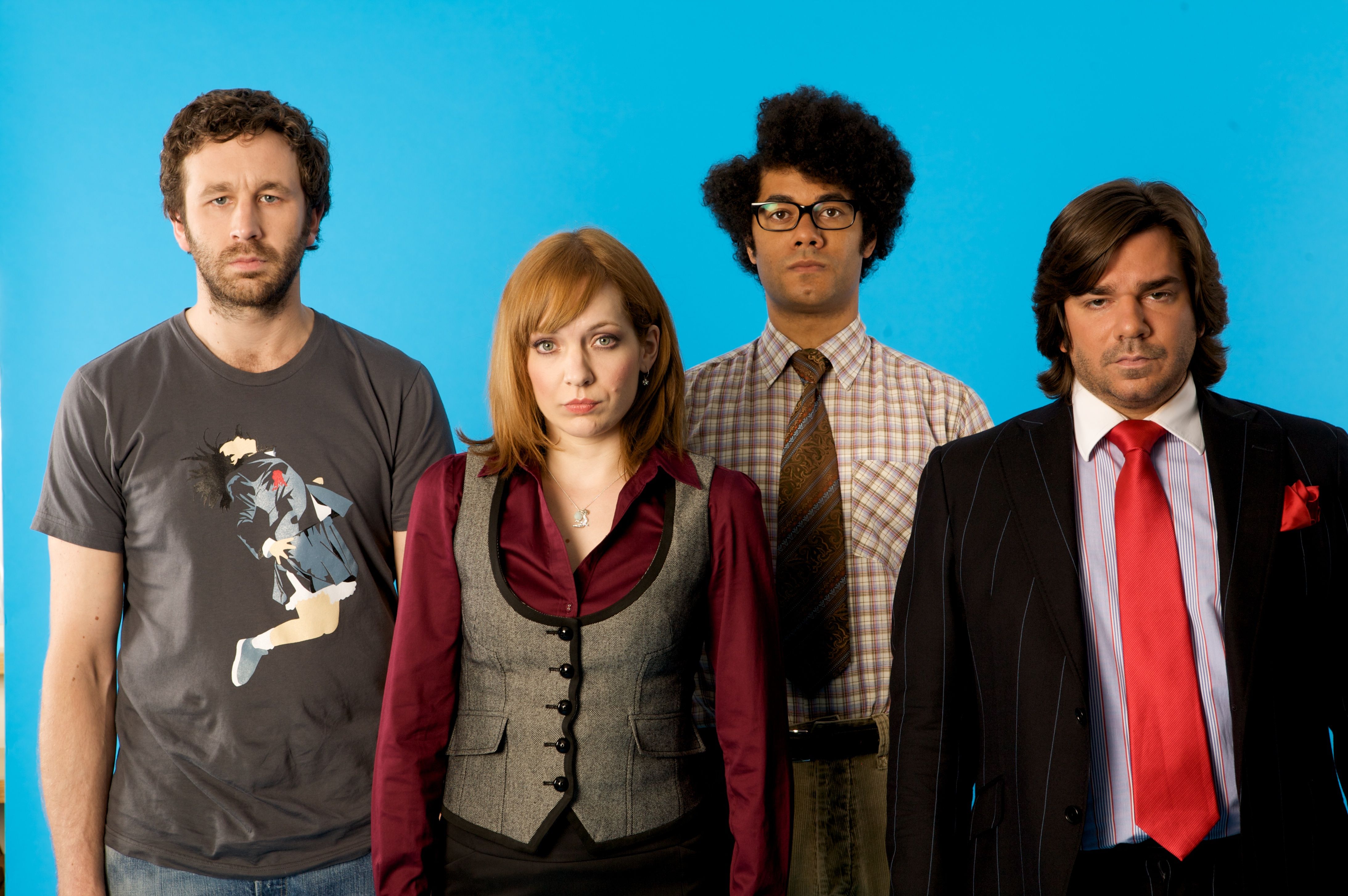 4372x2906 Desktop wallpaper: Douglas Reynholm, Tv Show, The It Crowd, Chris O'dowd, Jen Barber, Katherine Parkinson, Matt Berry, Maurice Moss, Richard Ayoade, Roy Trenneman 4K free download for PC. 570409