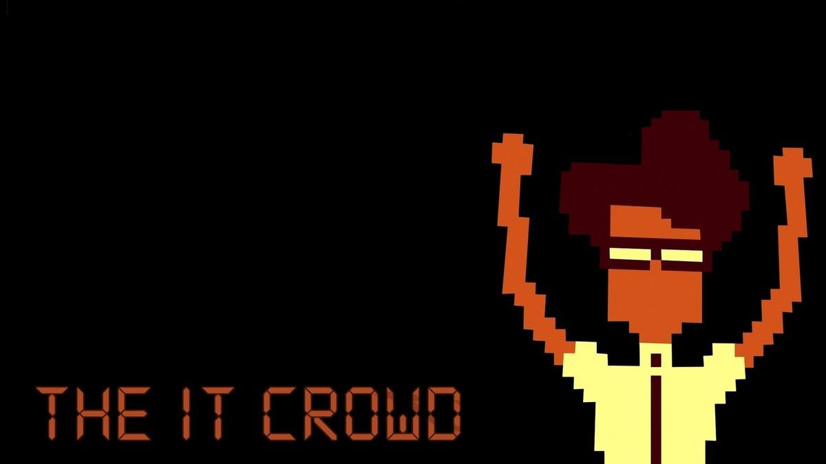 1200x675 THE IT CROWD TV SHOW FUNNY PIXEL ARTWORK WALL ART PRINT PREMIUM POSTER