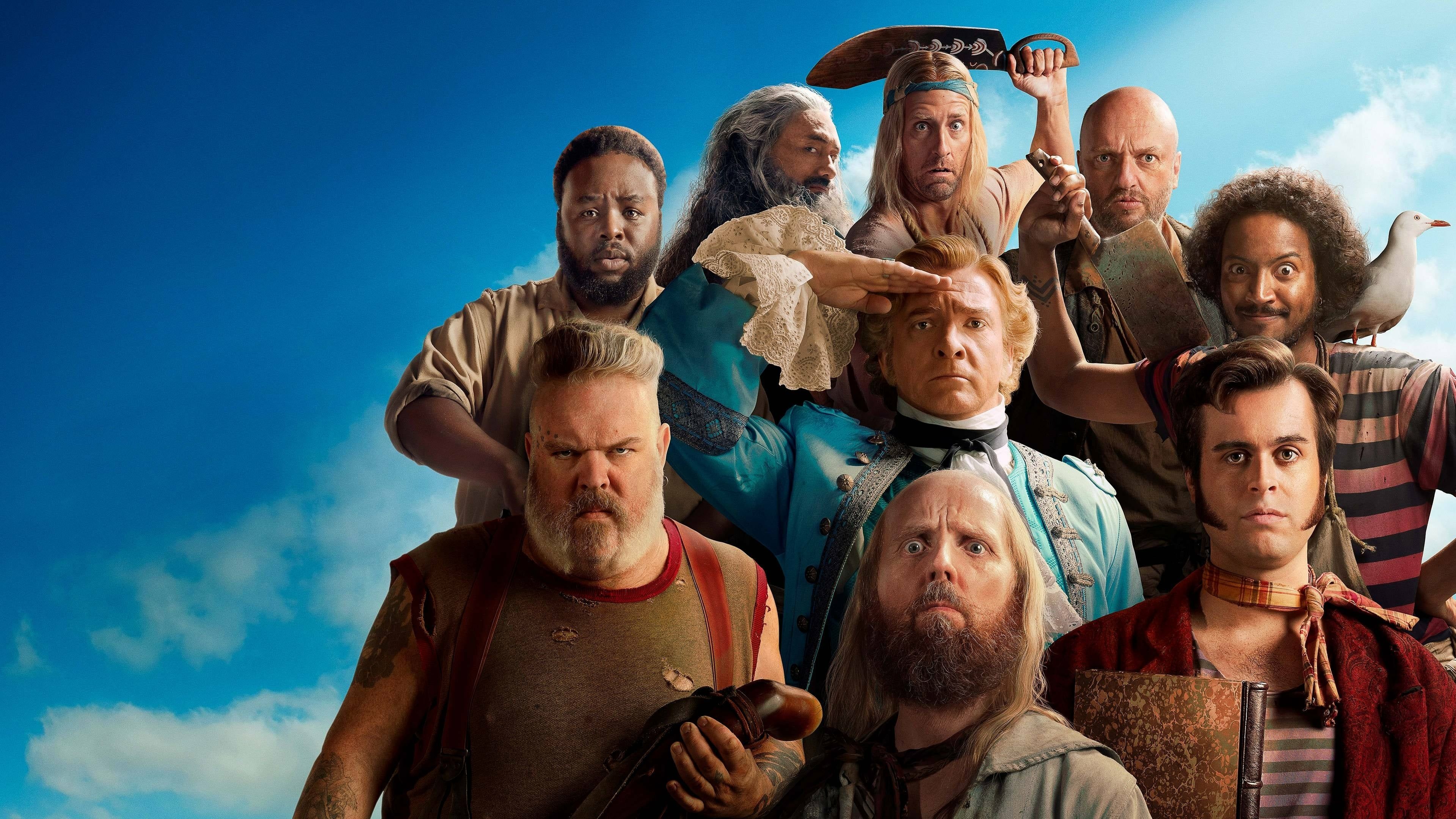 3840x2160 Rhys Darby Taika Waititi Vico Ortiz Joel Fry Nathan Foad Con O'Neill 4K HD Our Flag Means Death Wallpaper