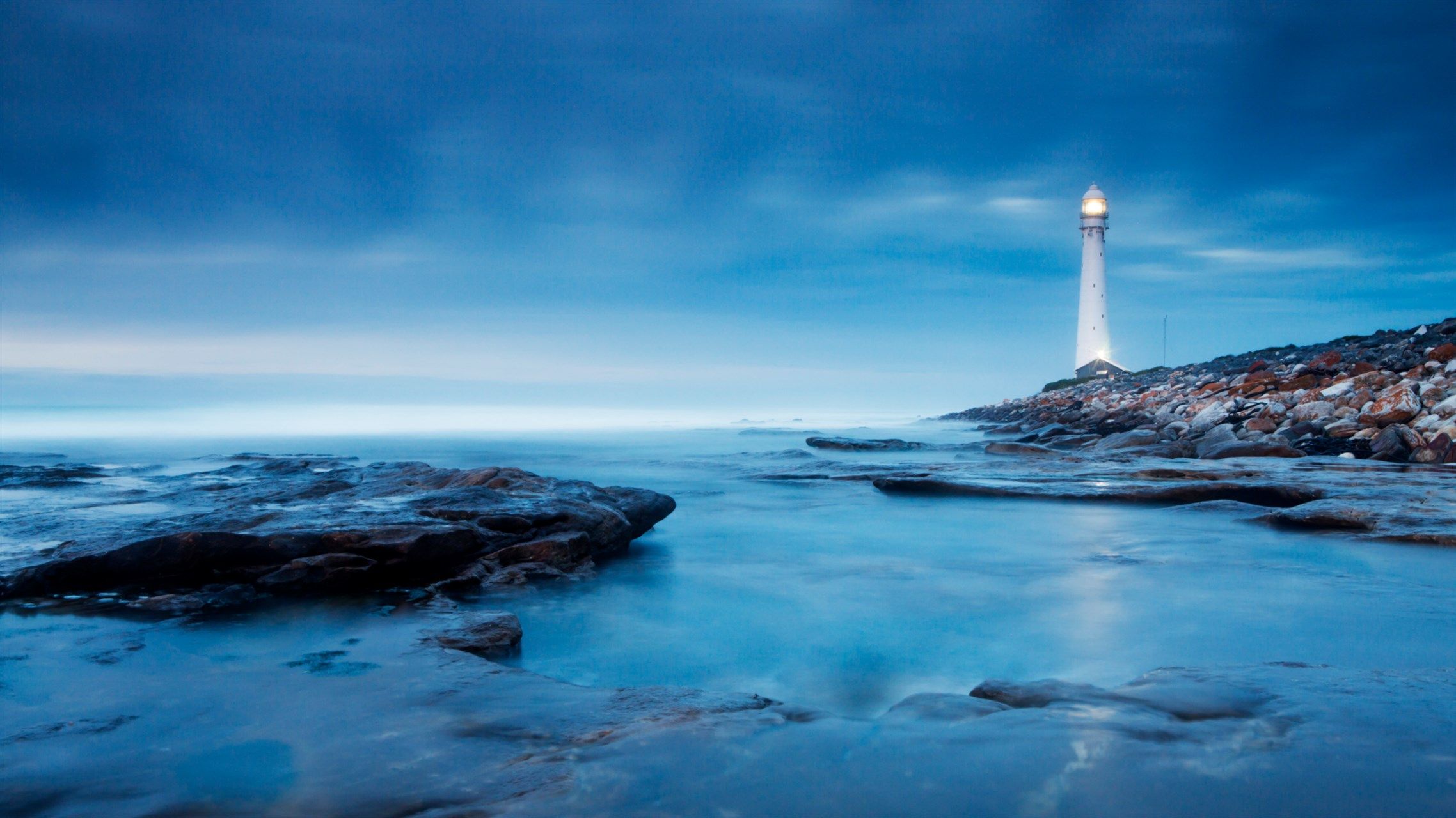 2276x1280 Lighthouses by Night download and install on Windows