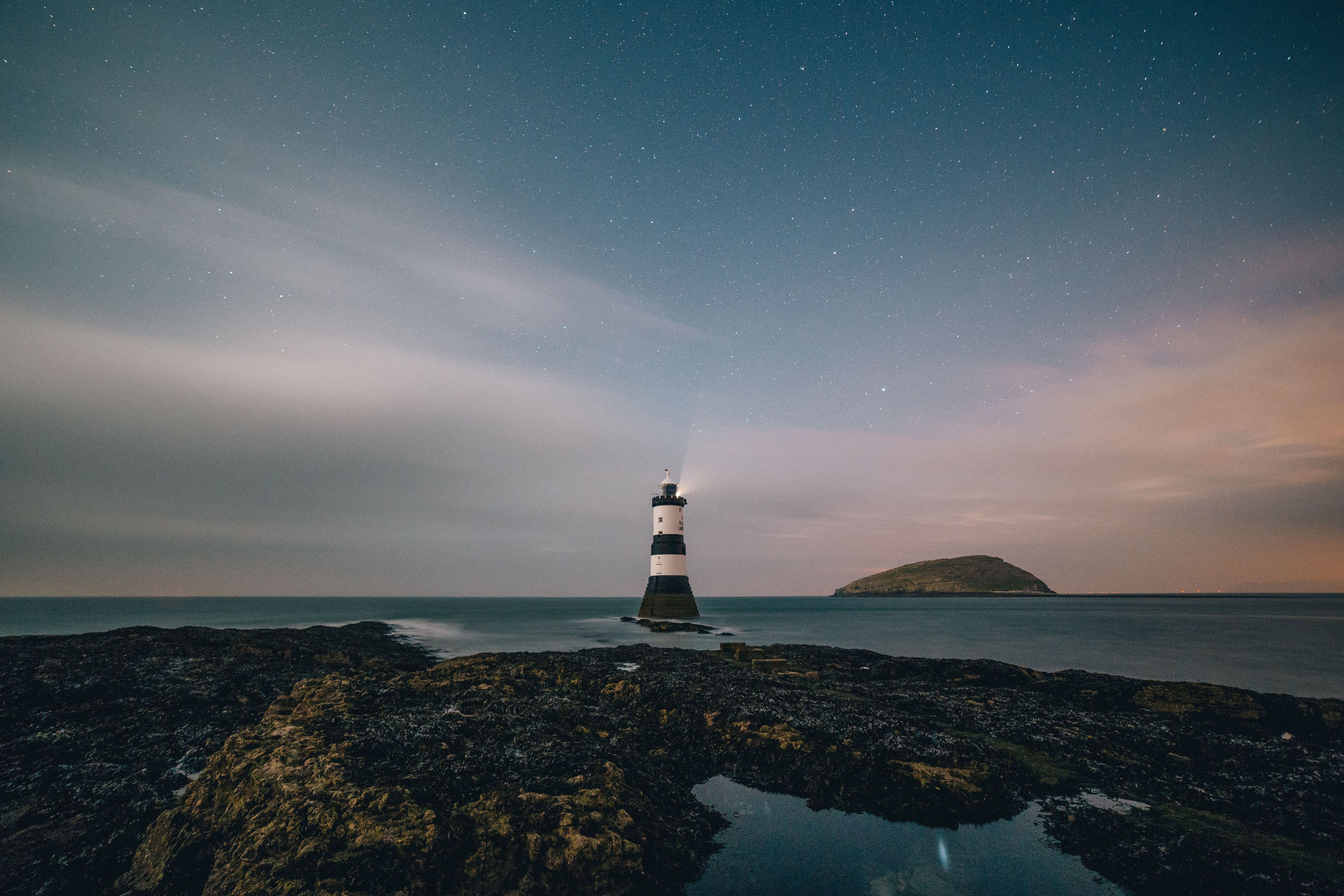 5000x3333 Lighthouse Landscape Royalty Free