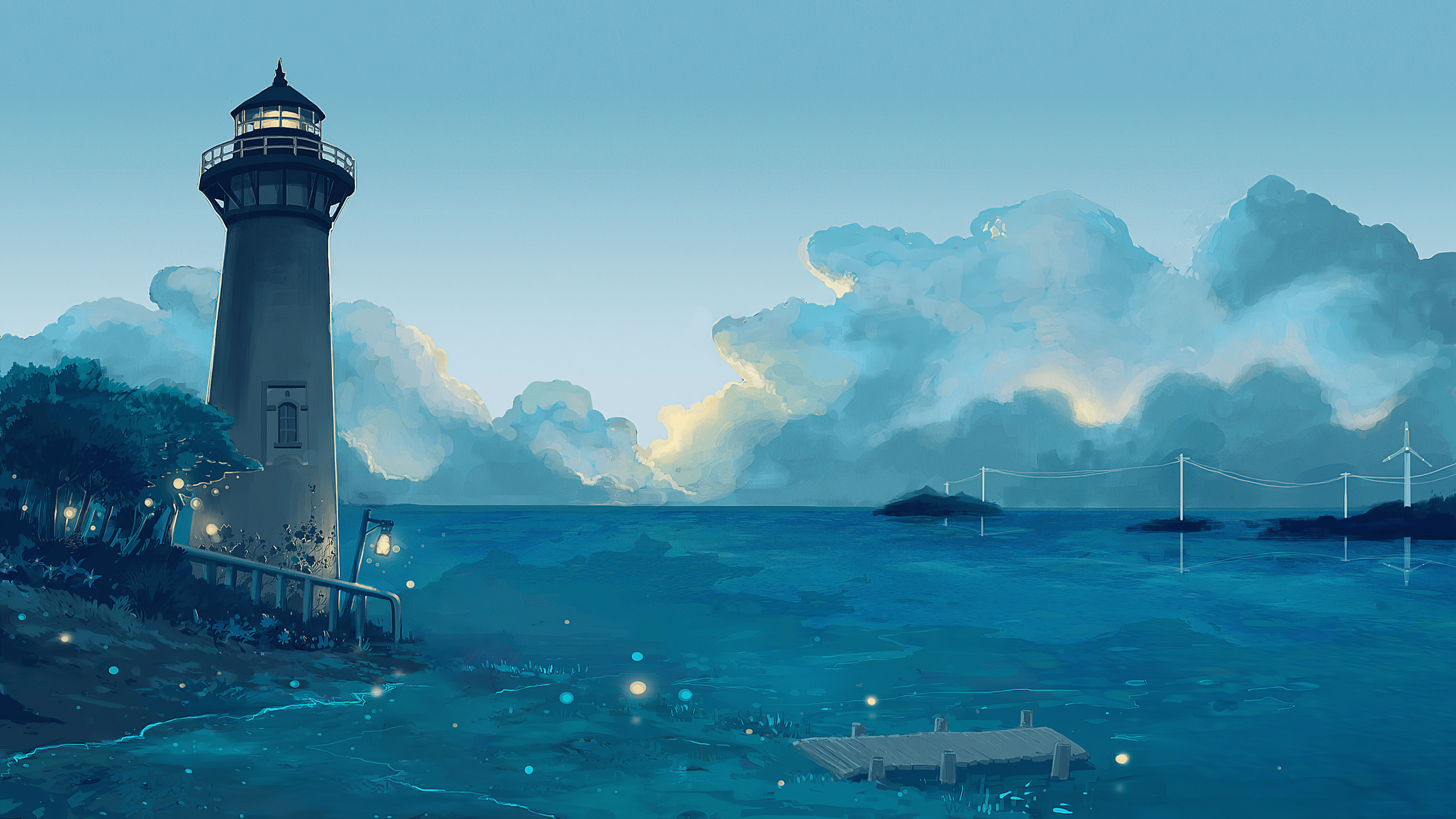 3840x2160 Ocean's Beacon