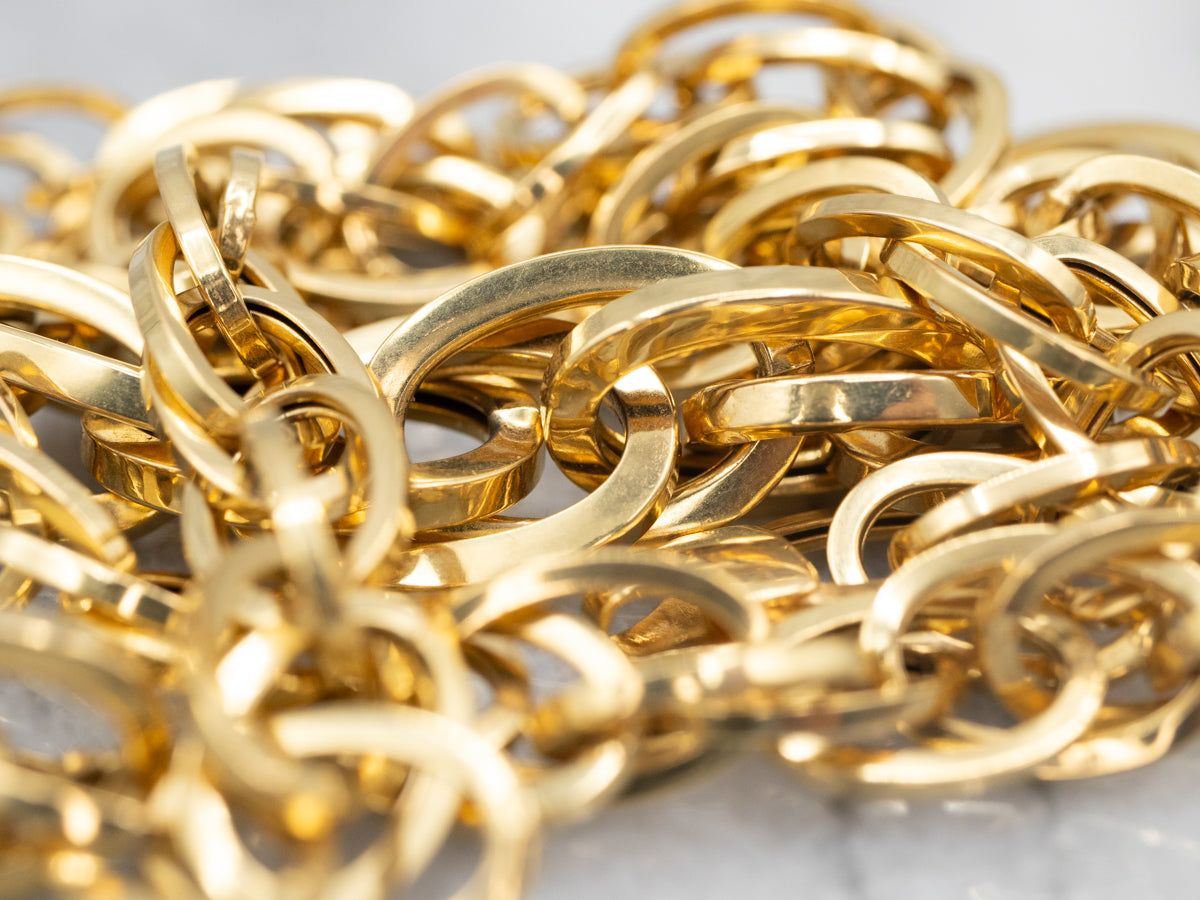 1200x900 Graduated Italian Gold Chunky Chain Link
