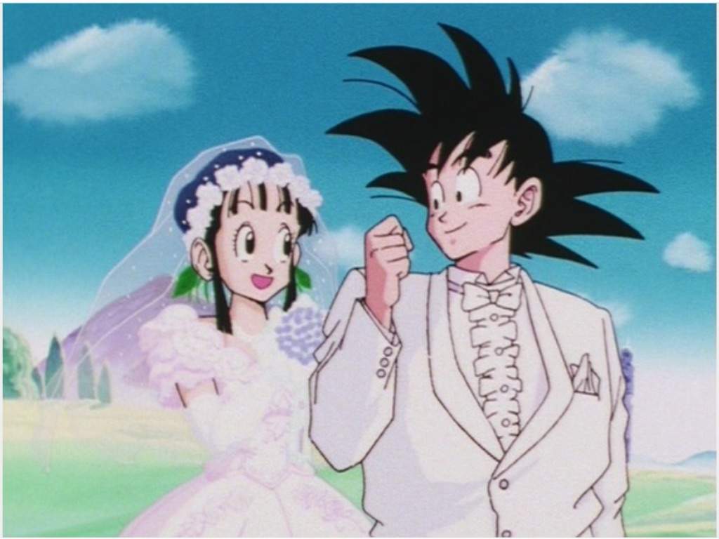 1024x768 Goku and Chichi wedding photo