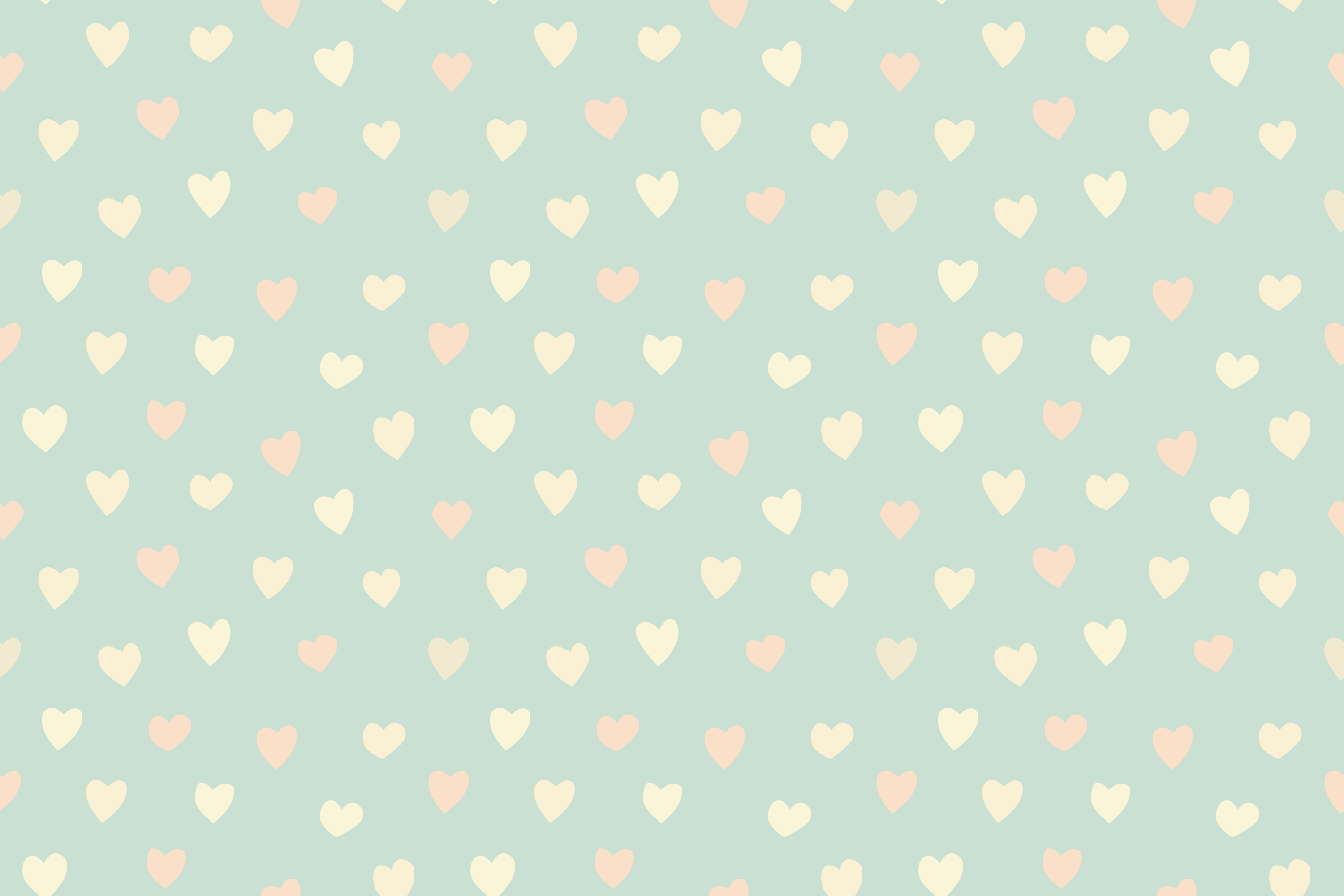3000x2000 Pastel hearts seamless wallpaper