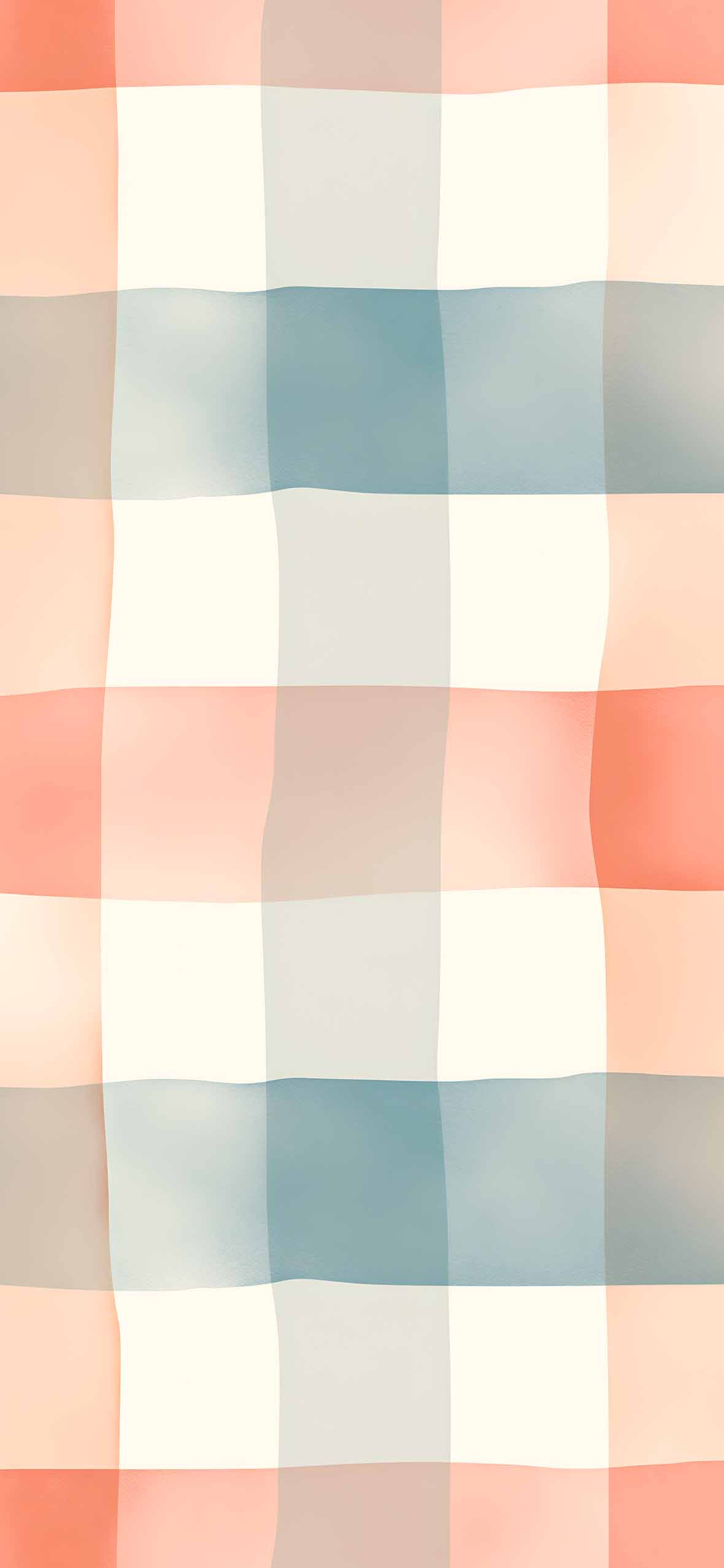 1180x2554 Pastel Checkered Plaid Minimalist Wallpaper Art Wallpaper