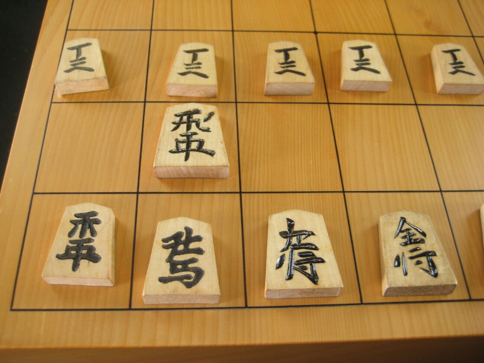 1600x1200 Vintage Japanese Wooden Shogi Koma Pieces W Original Box
