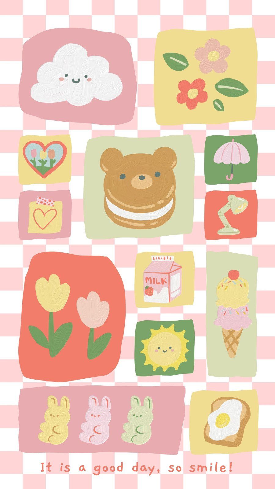 900x1600 Free and customizable kawaii wallpaper templates