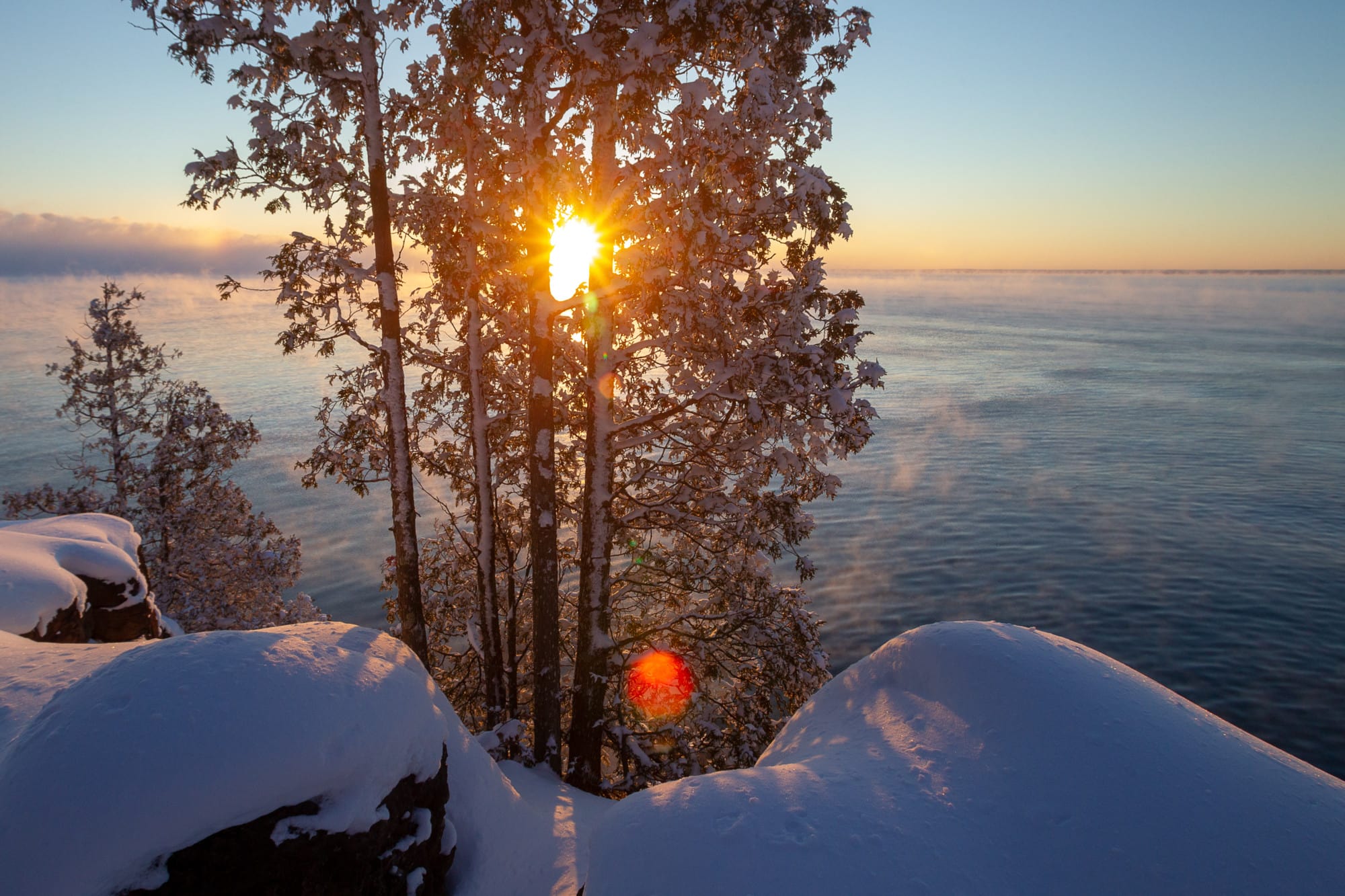 2000x1333 A Year of Gorgeous Sunrises from Michigan's Upper Peninsula