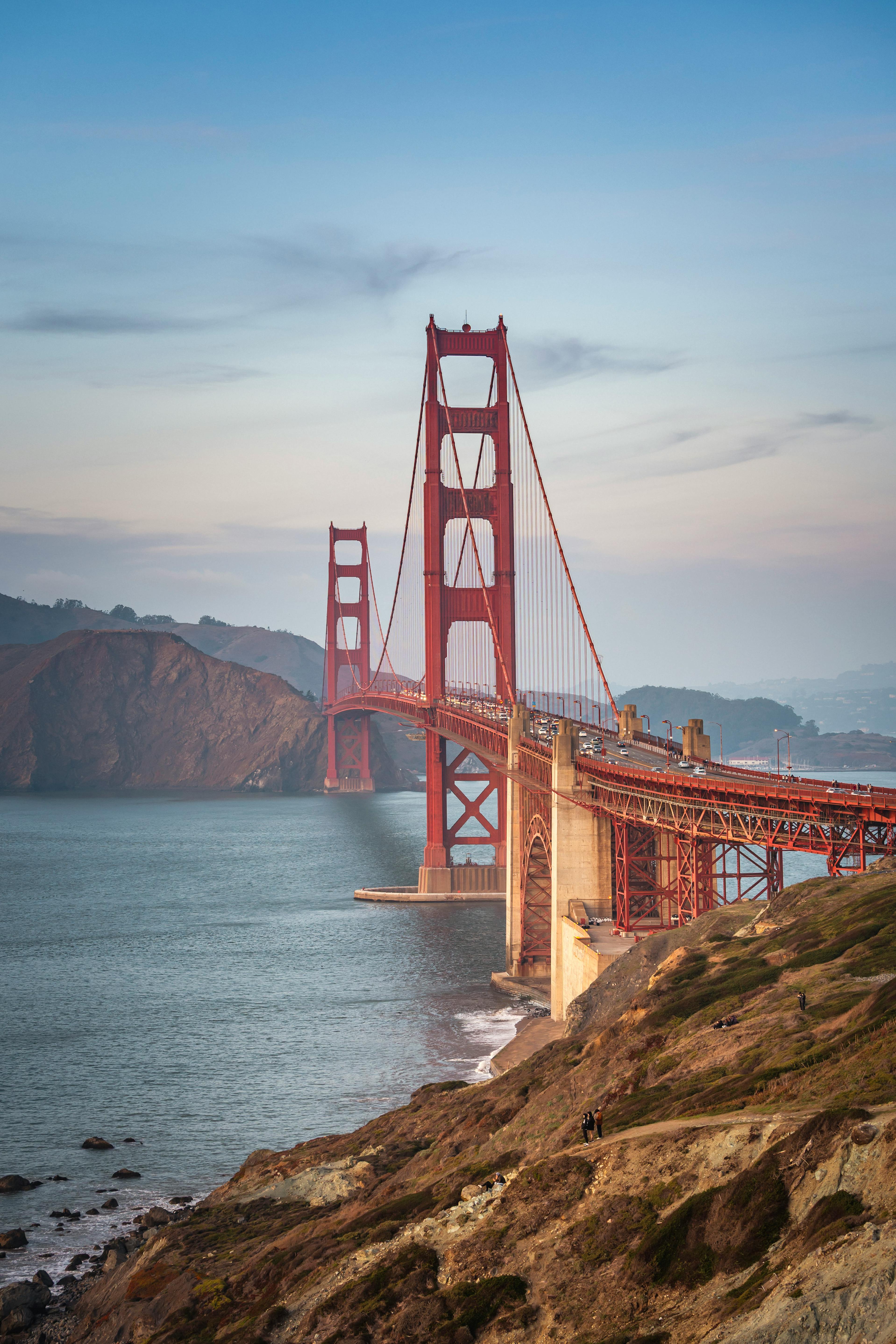 3836x5754 Suspension Bridge Near a Mountain · Free