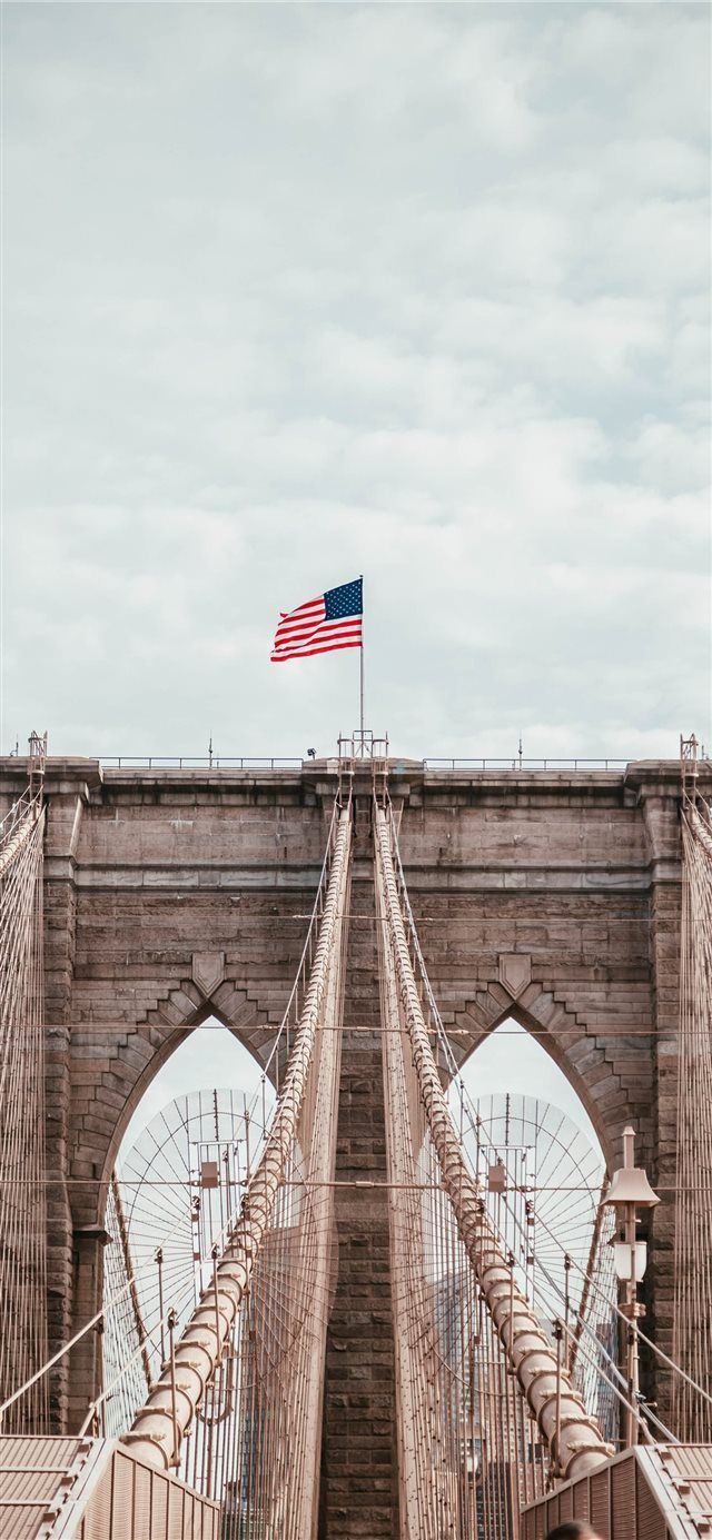 640x1385 Brooklyn Bridge new york USA iPhone X Wallpaper Free Download