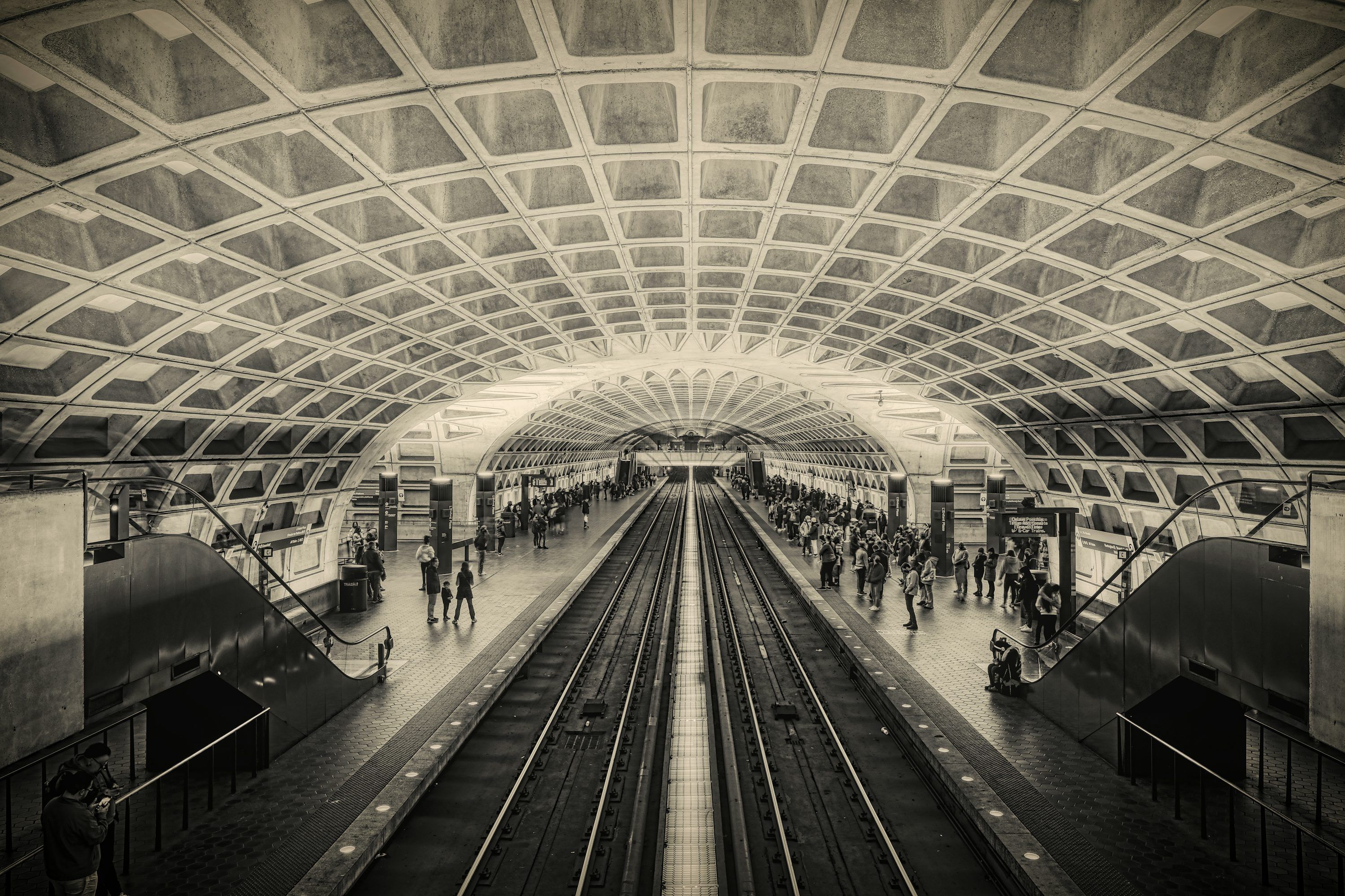 3000x2000 A train station with people photo