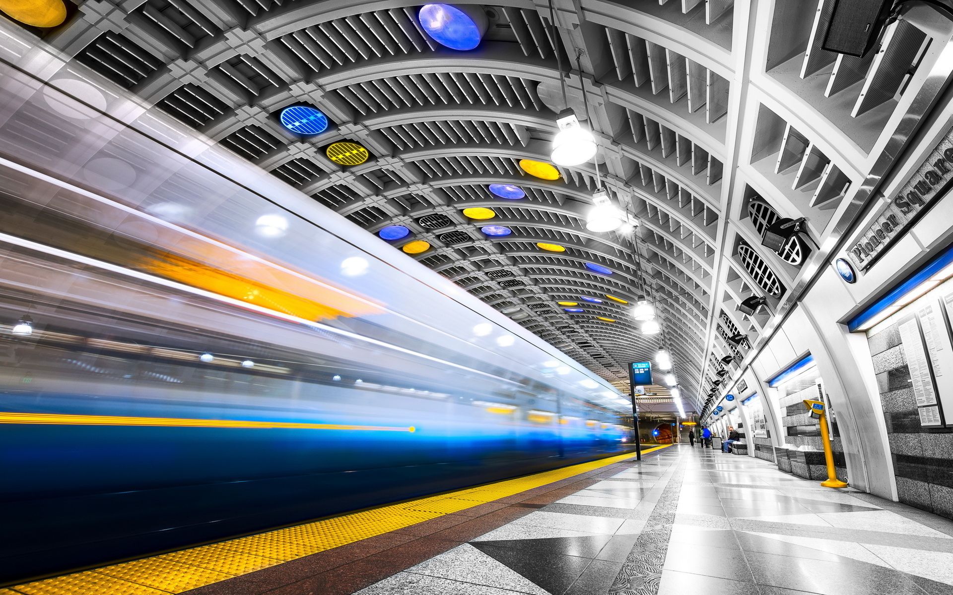 1920x1200 Neon Rush: Subway Blur. Metro Velocity HD. Arcade Tracks: Urban Metro