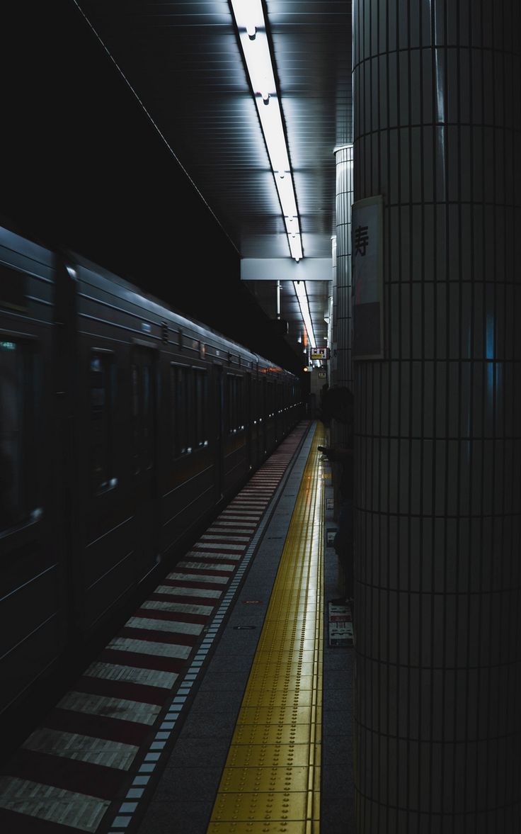 736x1177 Wallpaper underground dark train metro station
