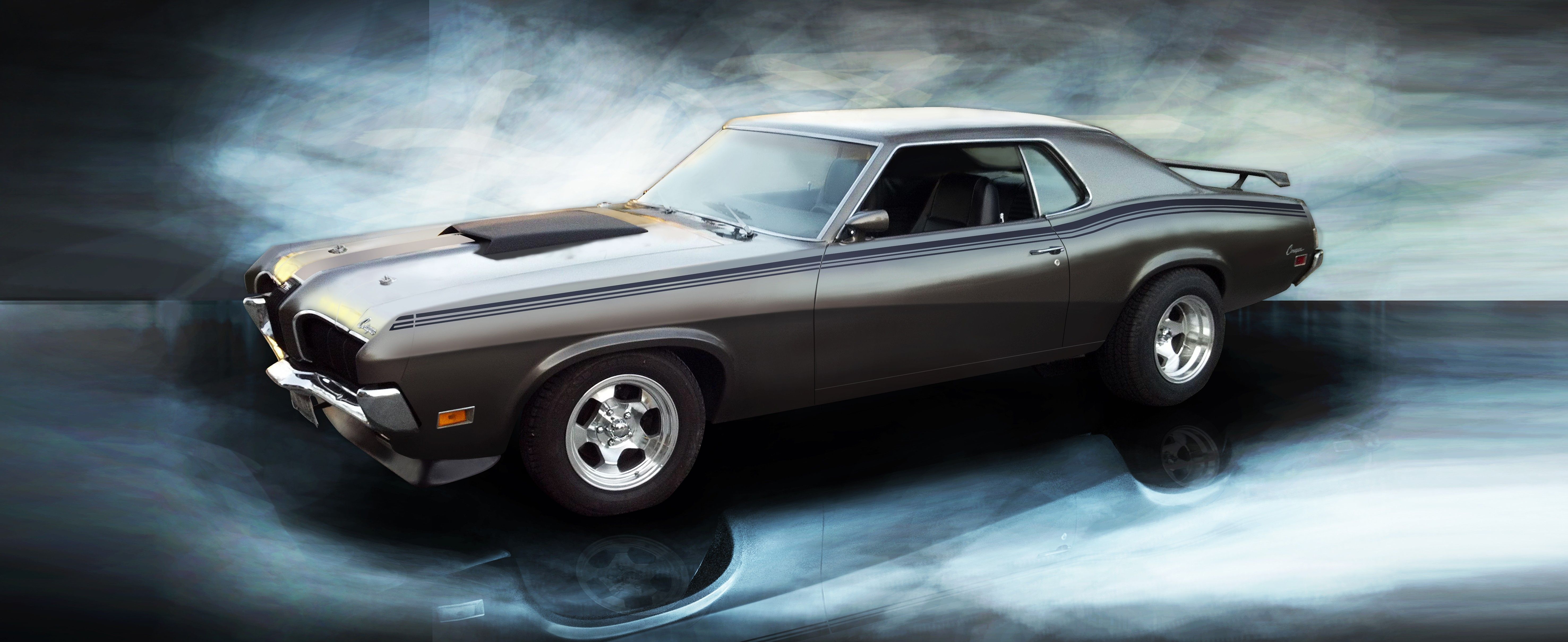 5906x2418 Mercury Cougar Wallpaper