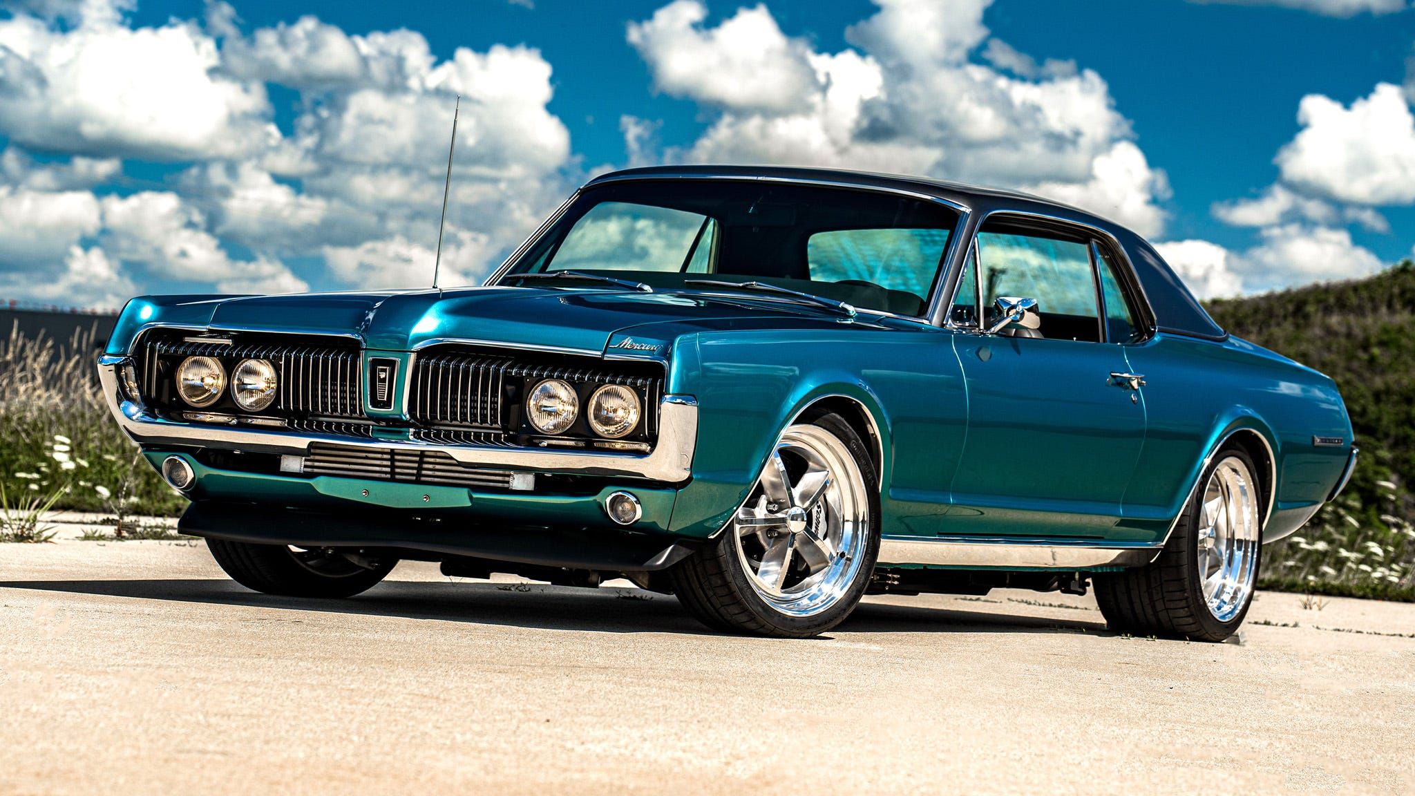 2048x1152 Mercury Cougar Pro Touring Build With Boosted Coyote Engine Swap