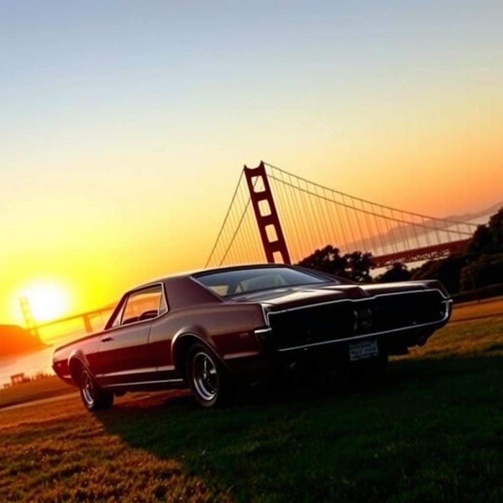 1024x1024 Mercury Cougar XR 7 GT. Golden Gate Park, San Francisco