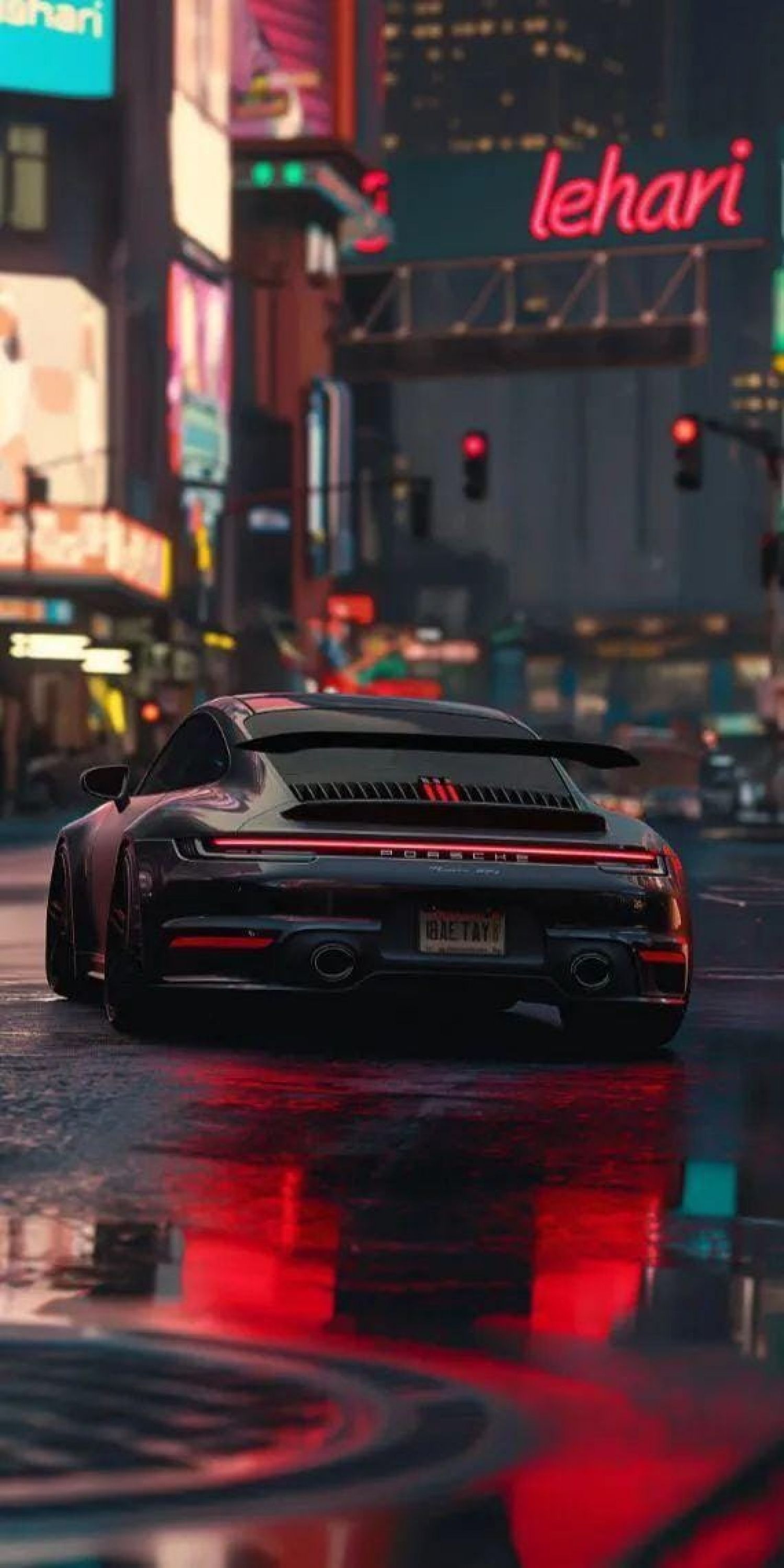 1500x2997 Porsche Neon Fast Car For Guys