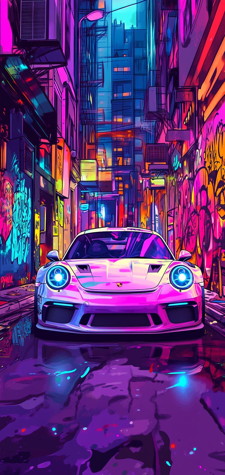 752x1584 Wallpaper Porsche