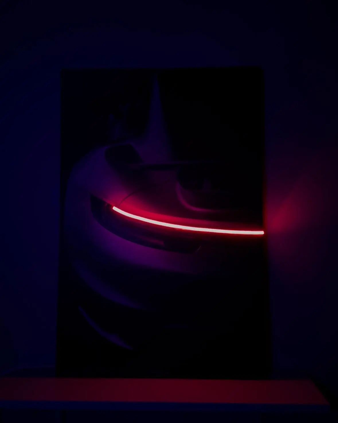 1179x1474 Porsche 911 NEON Poster (red LED)