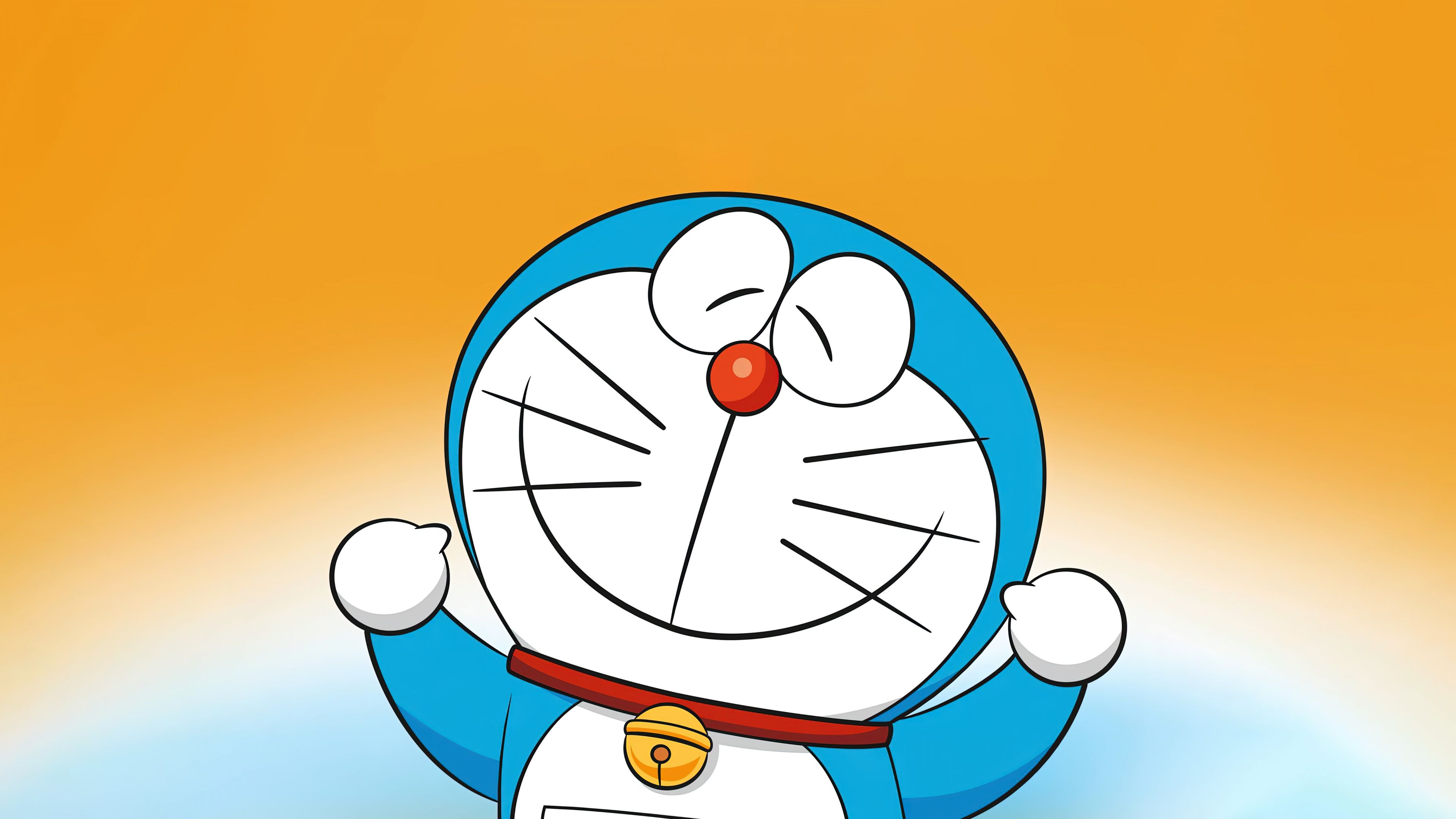 3840x2160 Doraemon Wallpaper 4K, Smile, 5K, Adorable, Cartoon