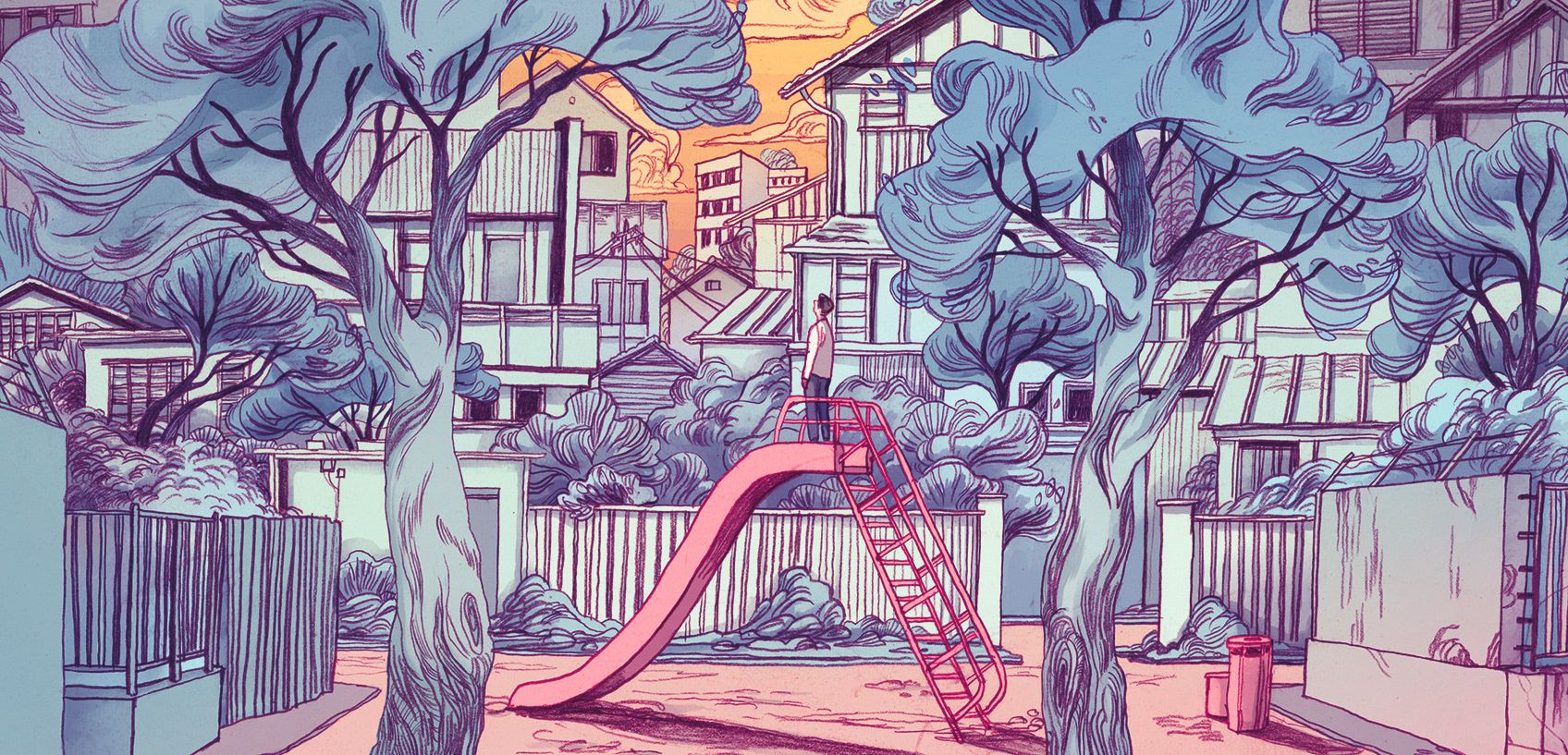 1696x817 1Q84 Murakami (1). Image - Behance