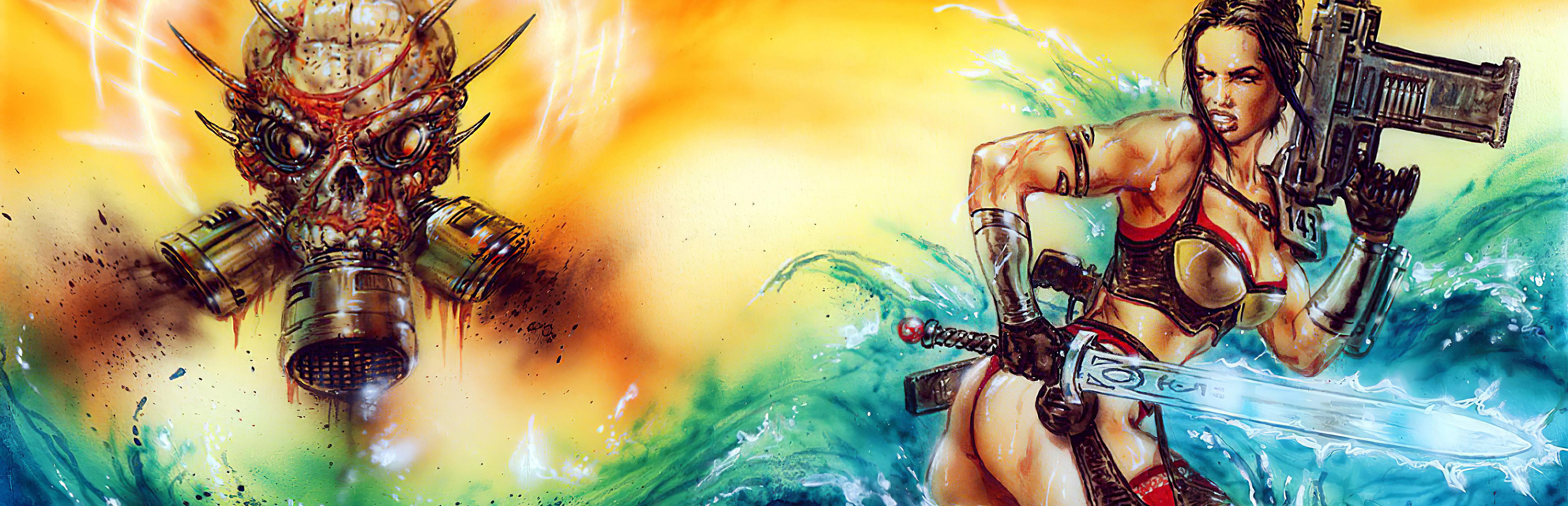 3840x1240 Heavy Metal F.A.K.K.2. [3840x1240]