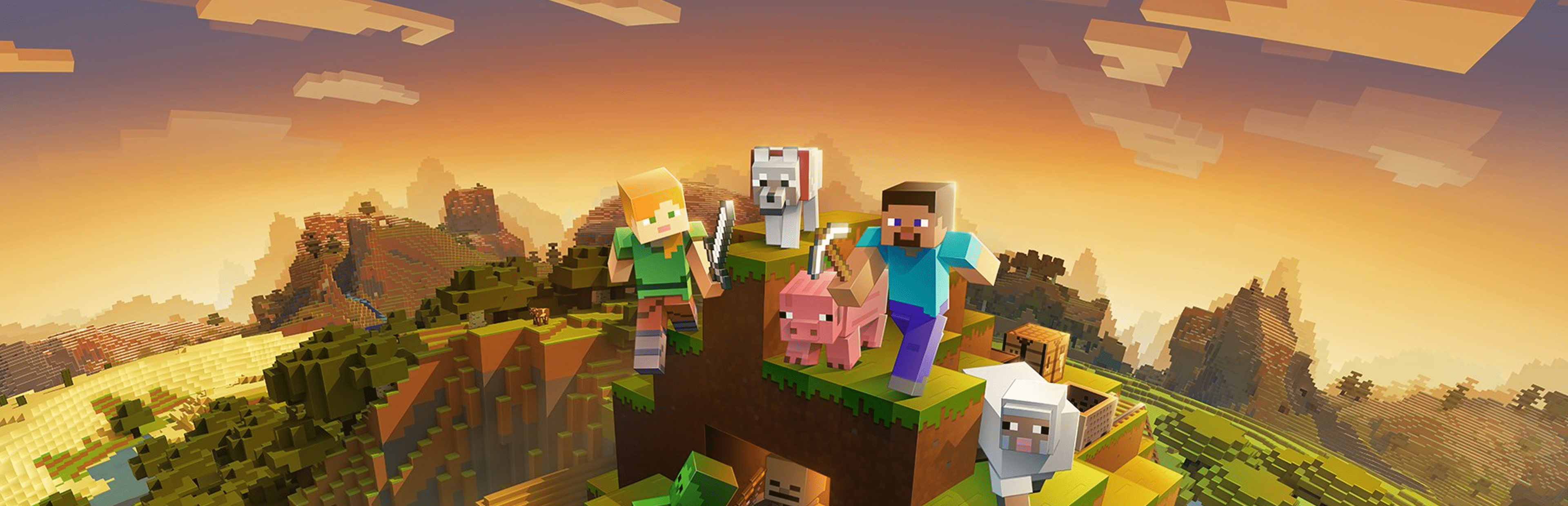 3840x1240 Minecraft