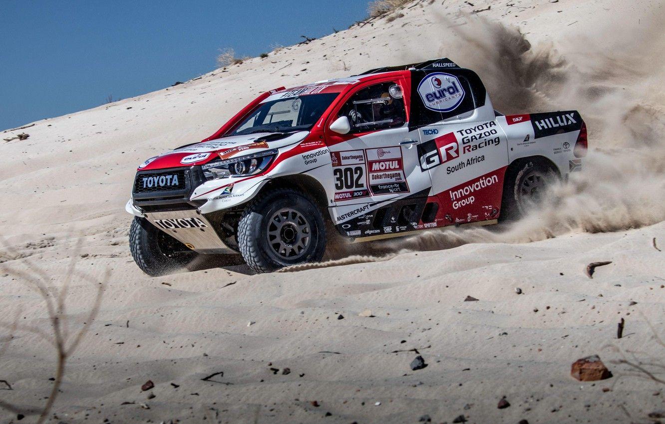 1332x850 Photo Wallpaper Toyota, Rally, Dakar, Toyota Hilux, Hilux
